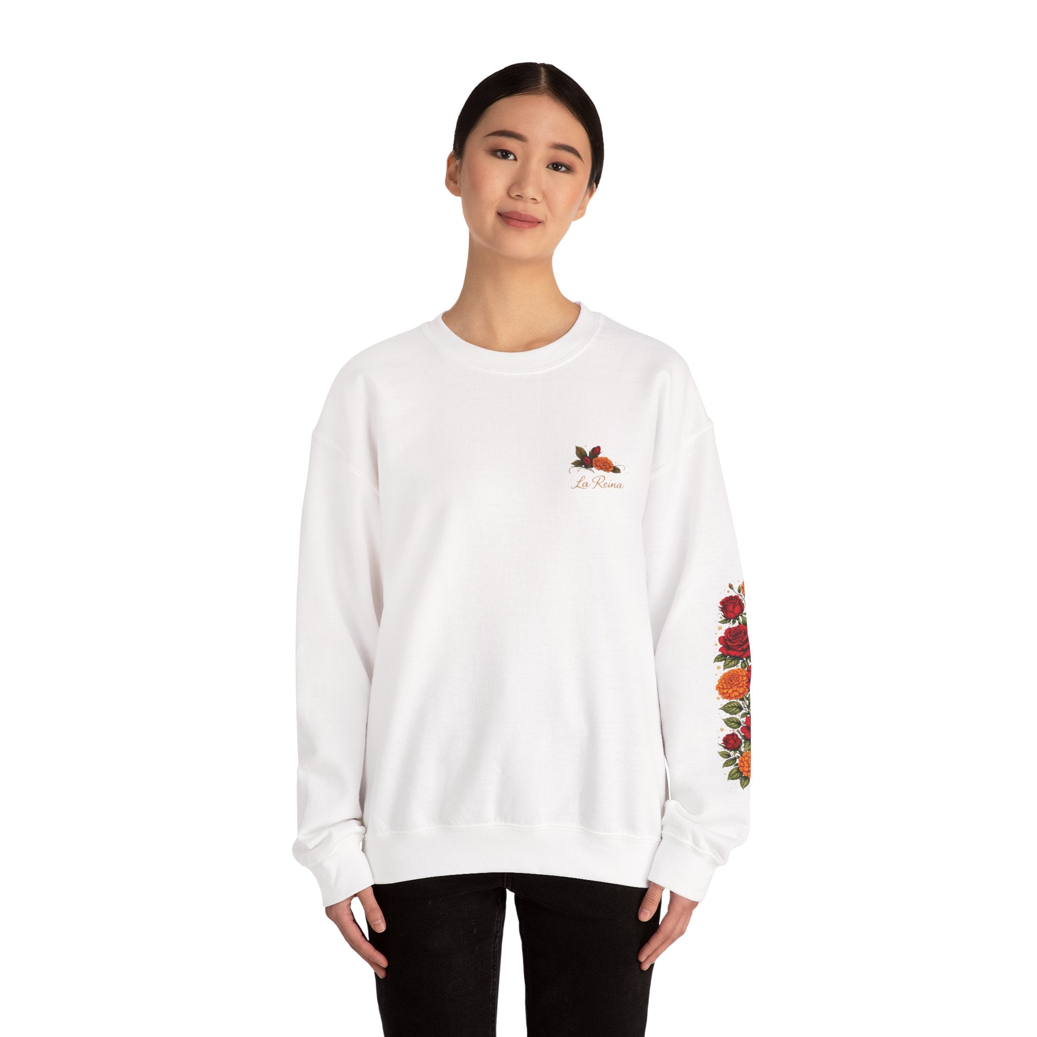 "Segura. Fuerte. Única." Rose Bouquet Sweatshirt