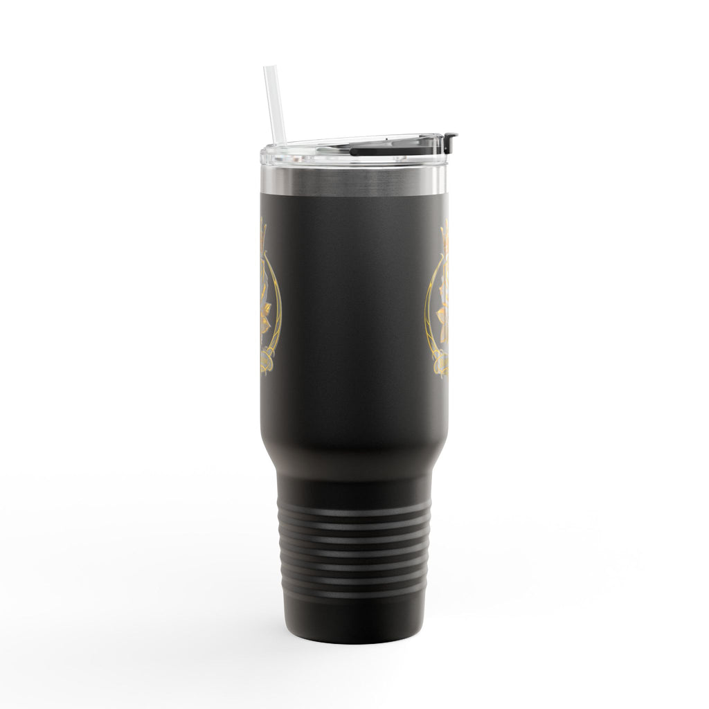 Crowned Black Rose, Travel Mug 40oz | Insulated Tumbler-Born to Bloom