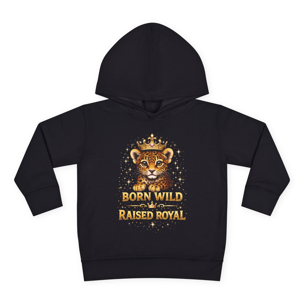 Toddler Hoodie — "Born Wild Raised Royal" Jaguar Cub Pullover