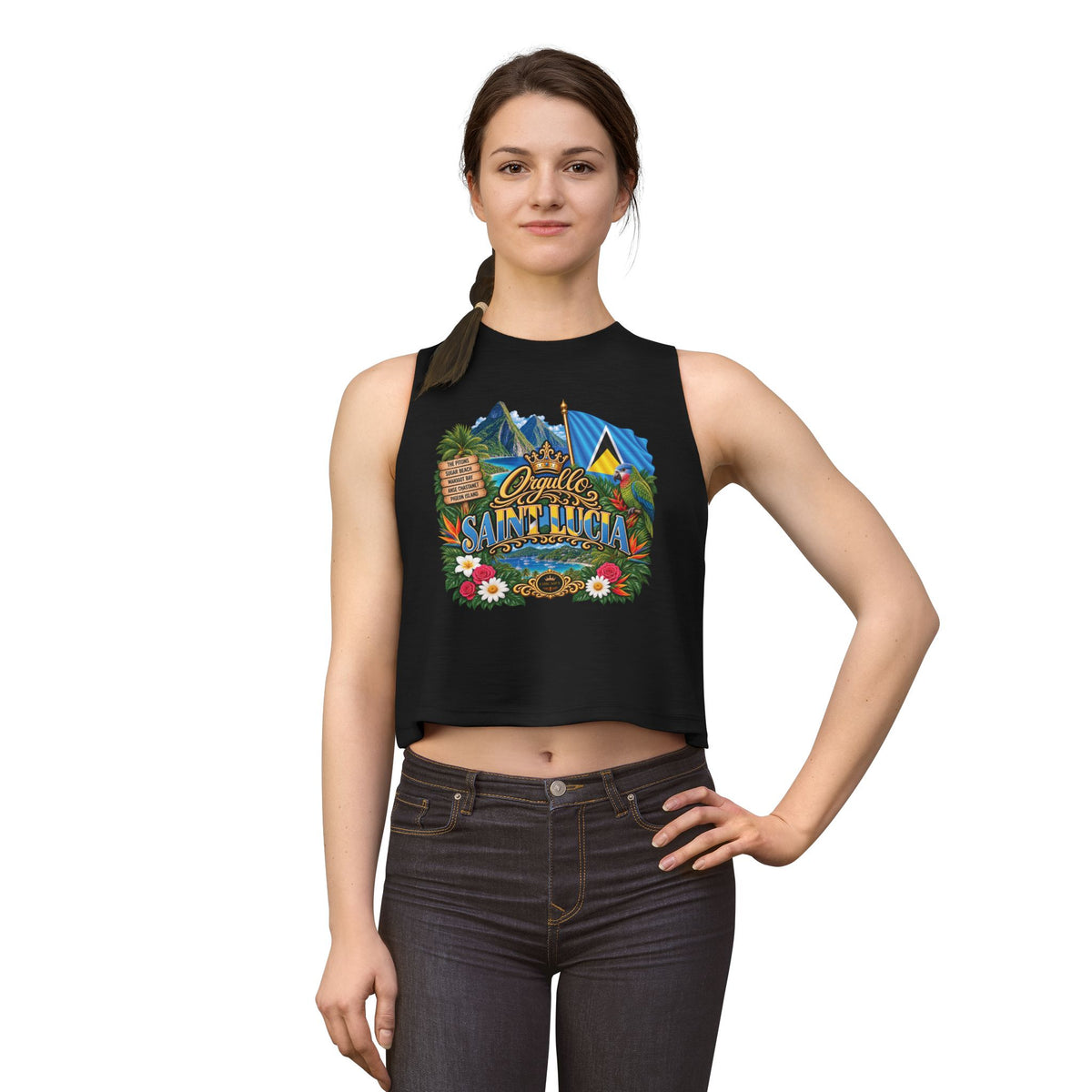 Orgullo Saint Lucia — Raíces Unidas Collection | Crop Top