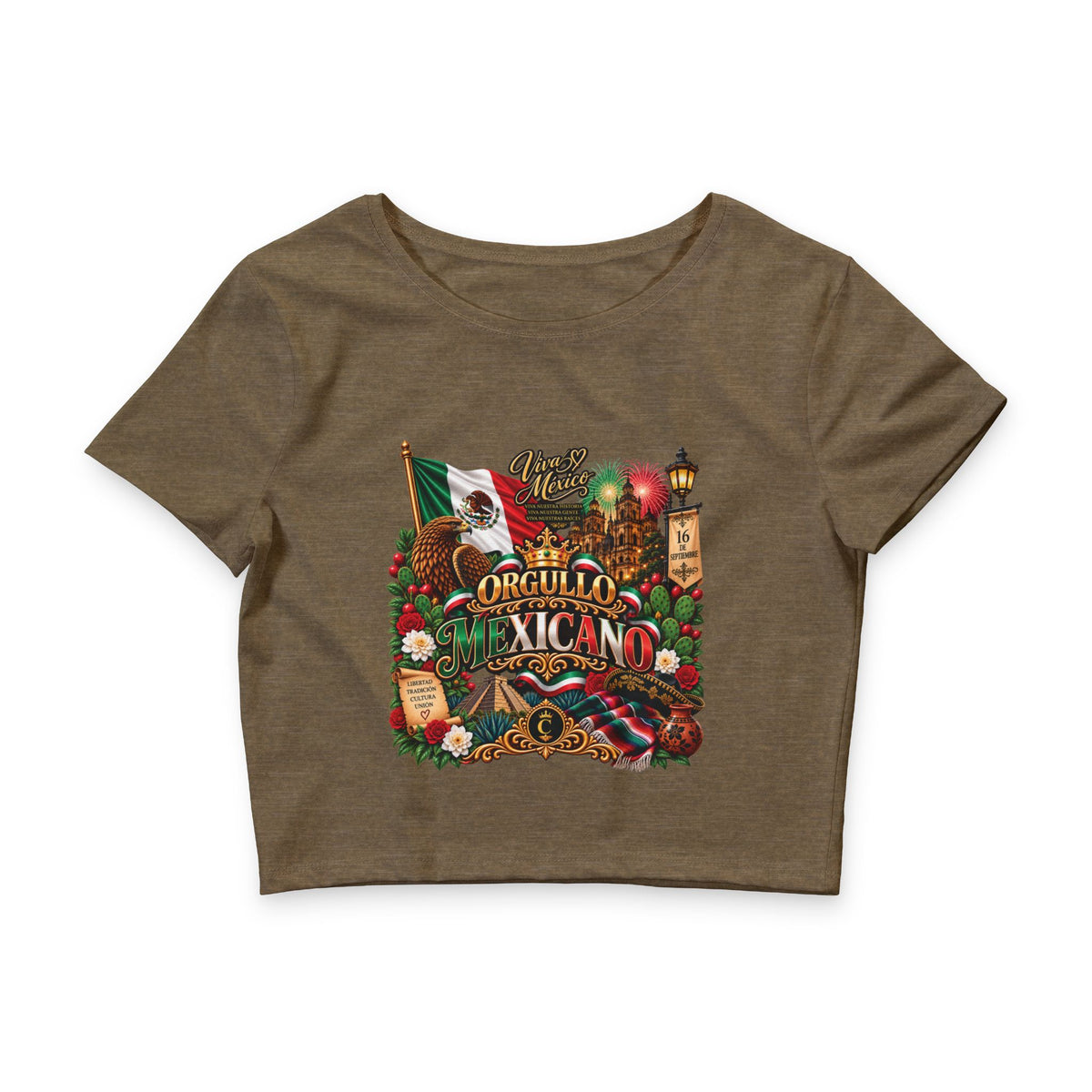 Orgullo Mexicano — Mexican Independence Day Edition | Crop Tee