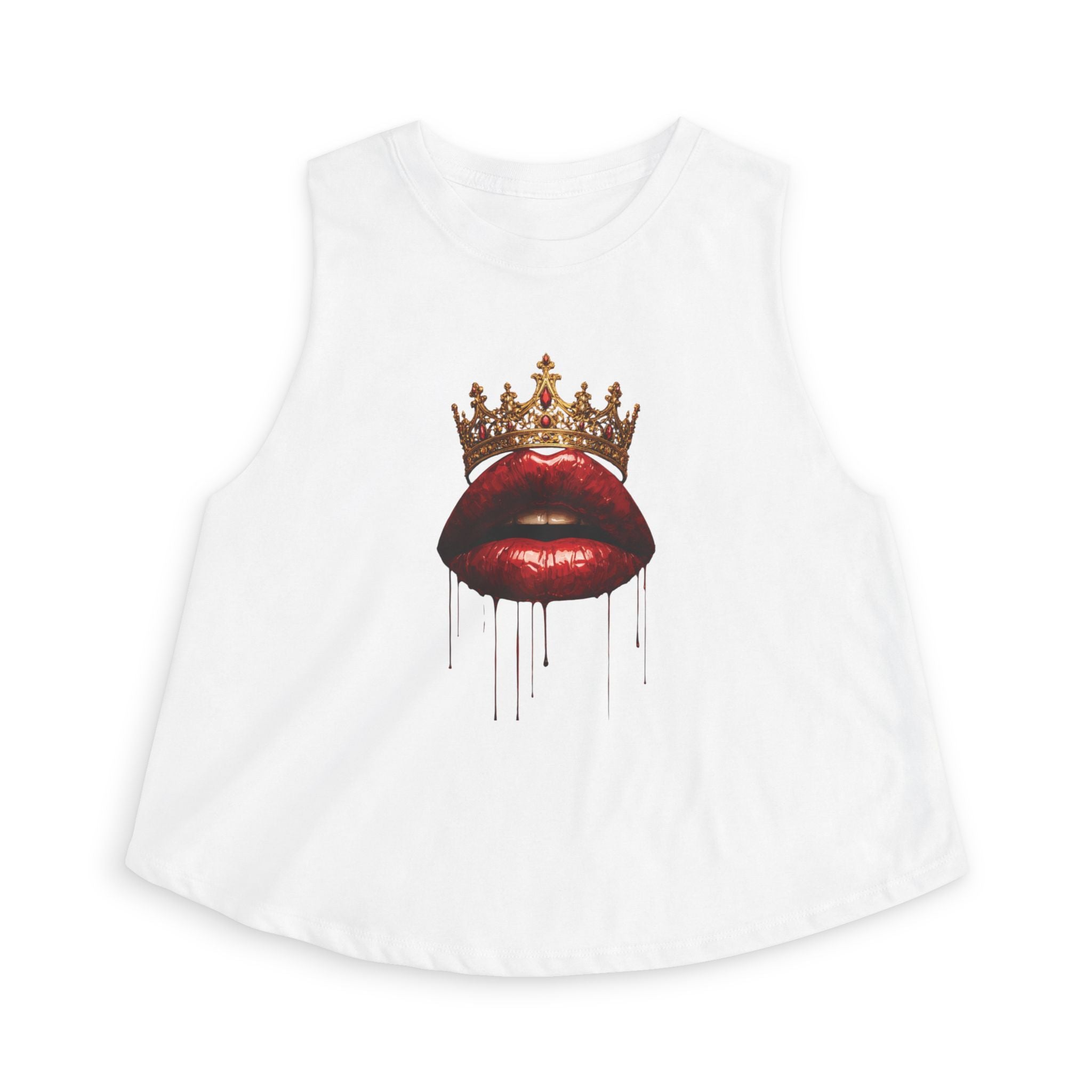 Crowned Lips Graphic Crop Top