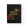 Jefa Energy Rose Crown Journal | Blank Lined Notebook, Empowerment Floral Cover