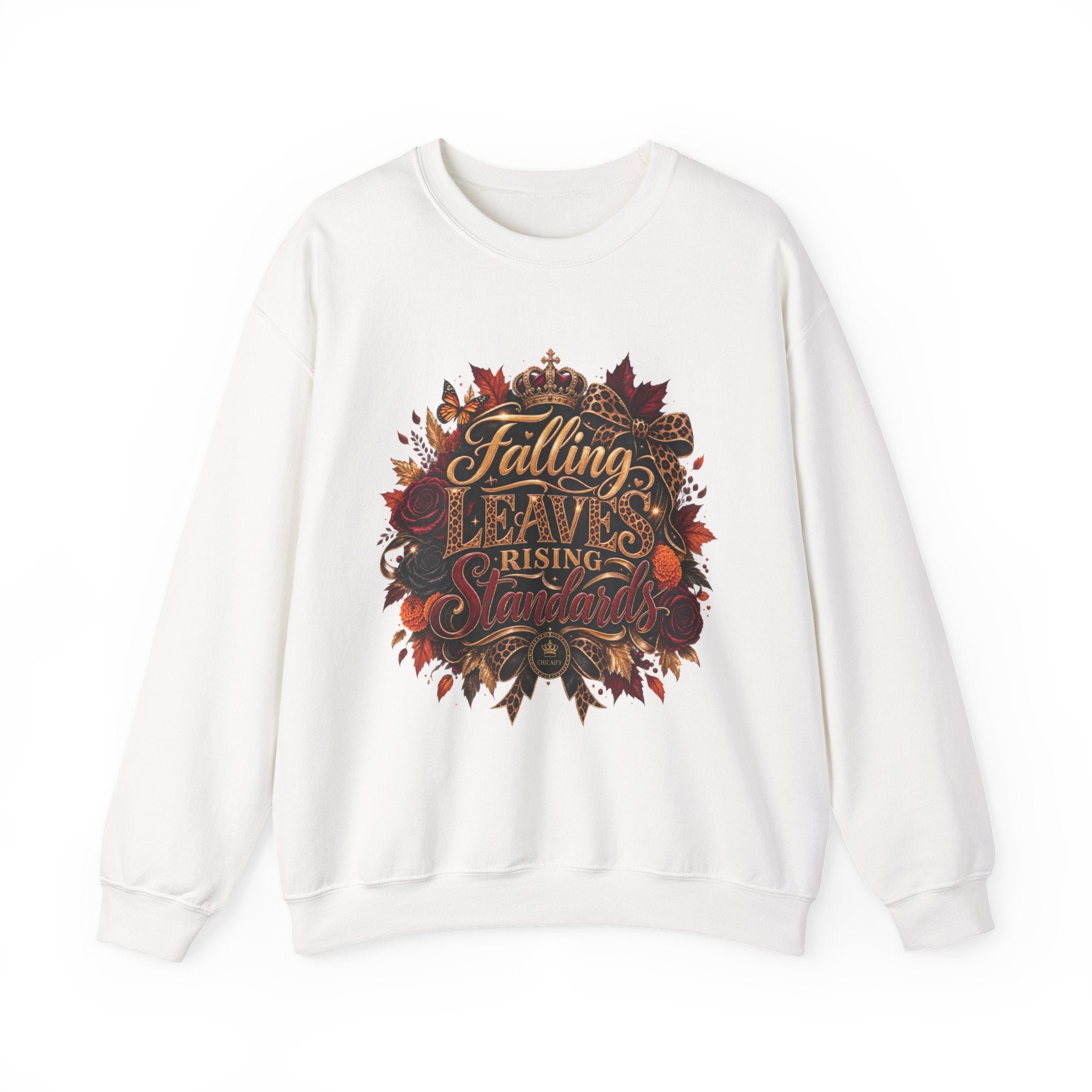 Falling Leaves, Rising Standards | Crewneck Sweatshirt