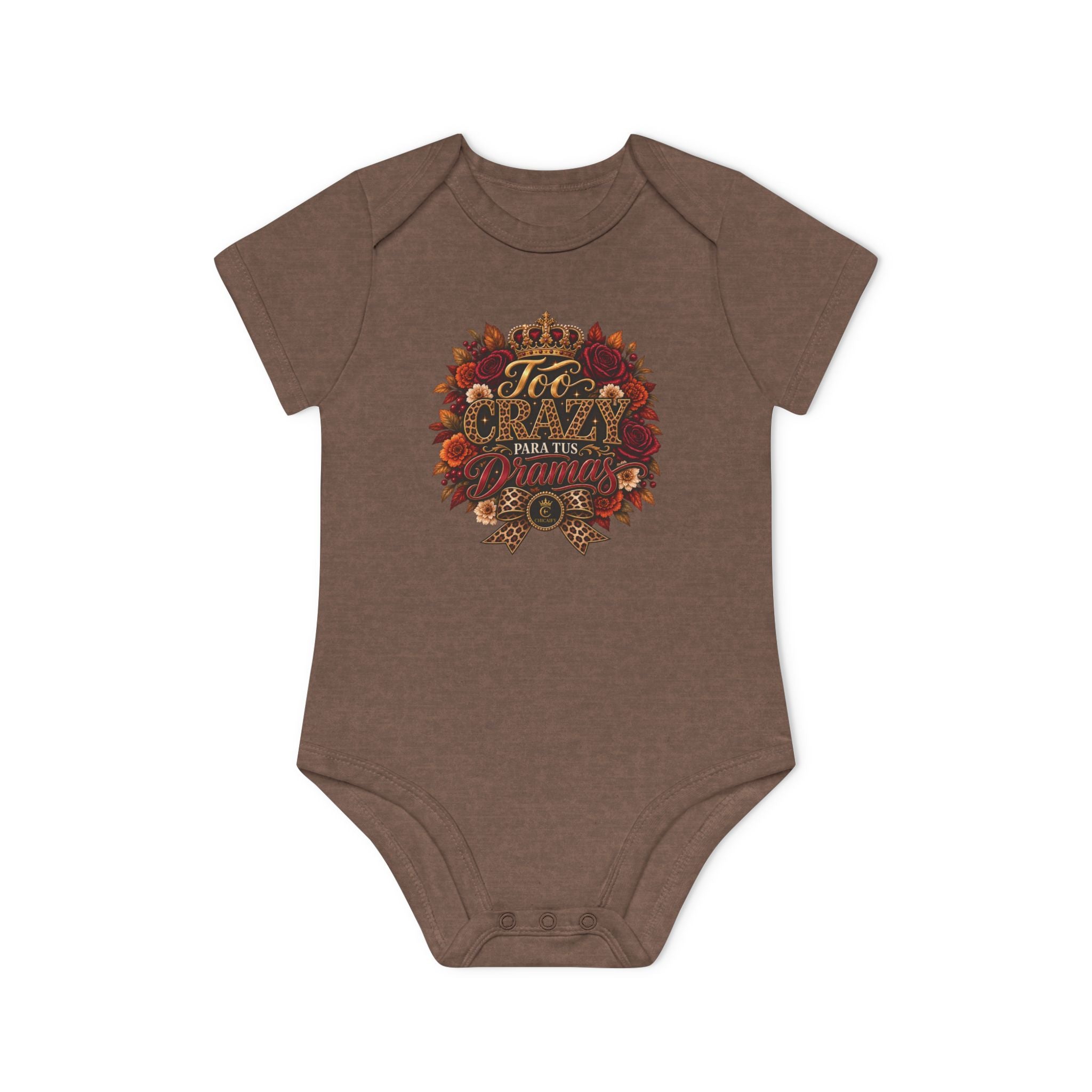 Too Crazy Para Tus Dramas – Jaguar Edition | Baby Organic Short Sleeve Bodysuit