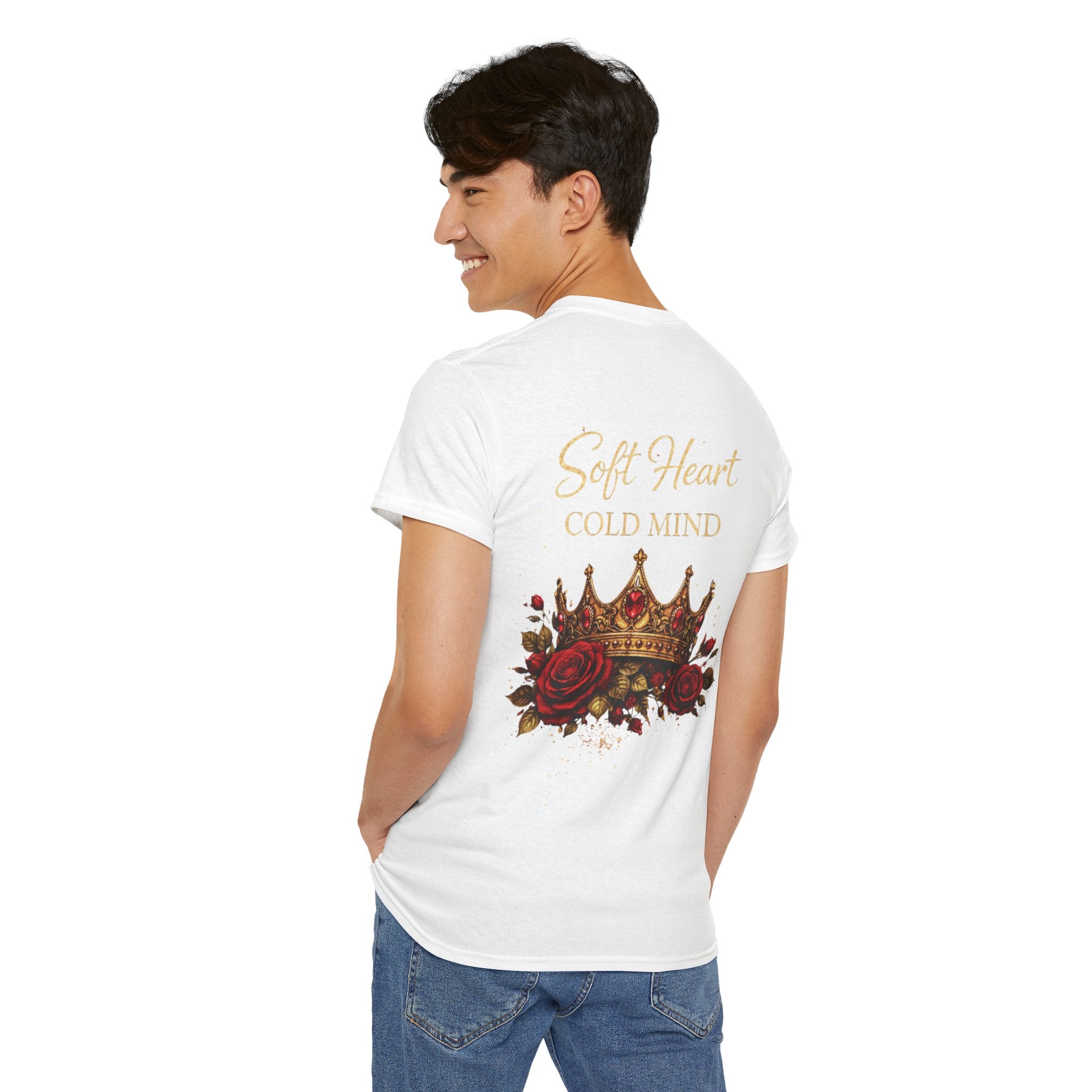 Rose Crown Tee — "Soft Heart Cold Mind" Graphic T-Shirt