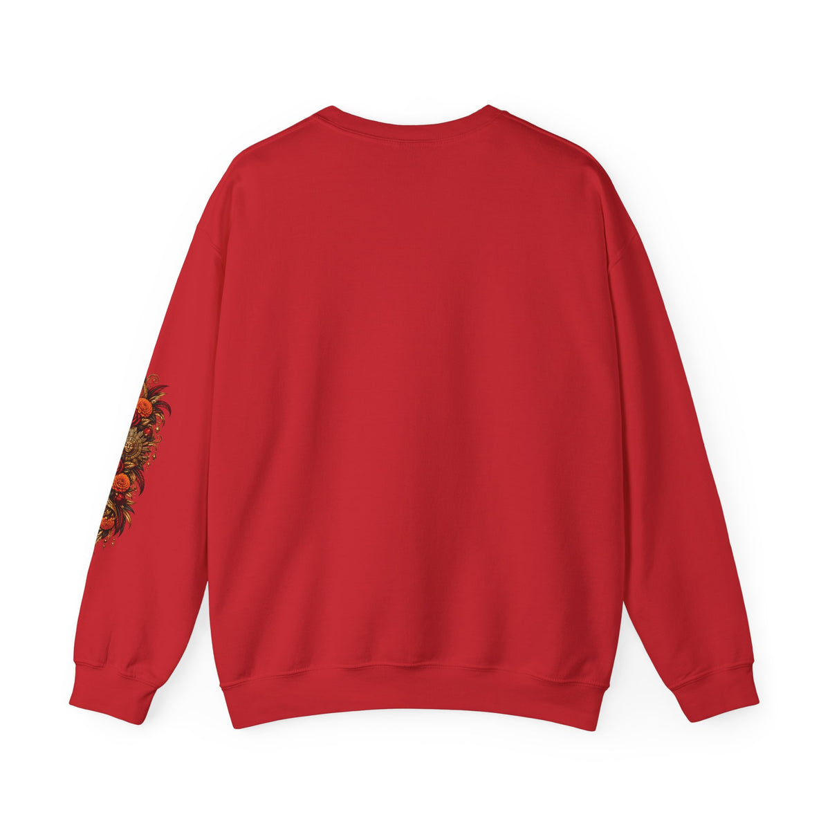 Reina Azteca: Entre Rosas y Cempasúchil | Unisex Heavy Blend™ Crewneck Sweatshirt