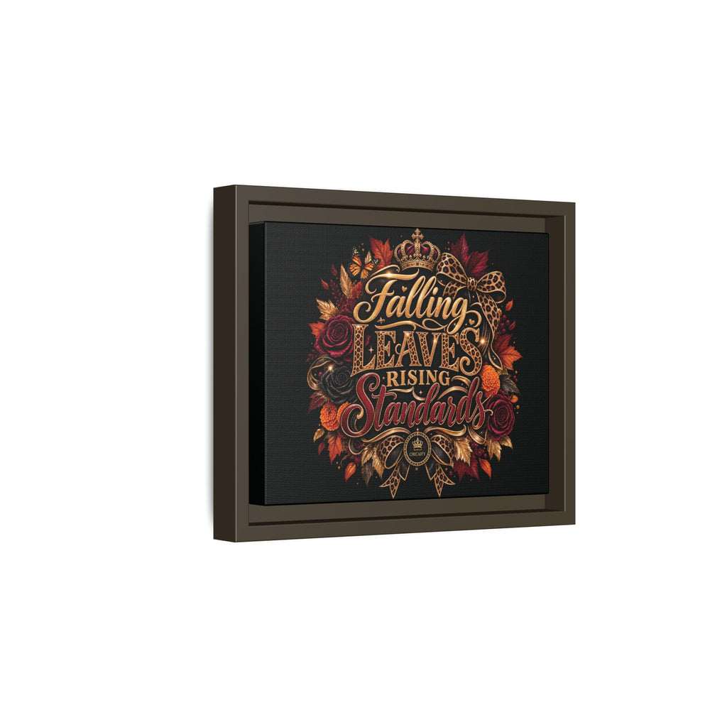 Falling Leaves, Rising Standards | Matte Canvas, Framed (Multi-color)