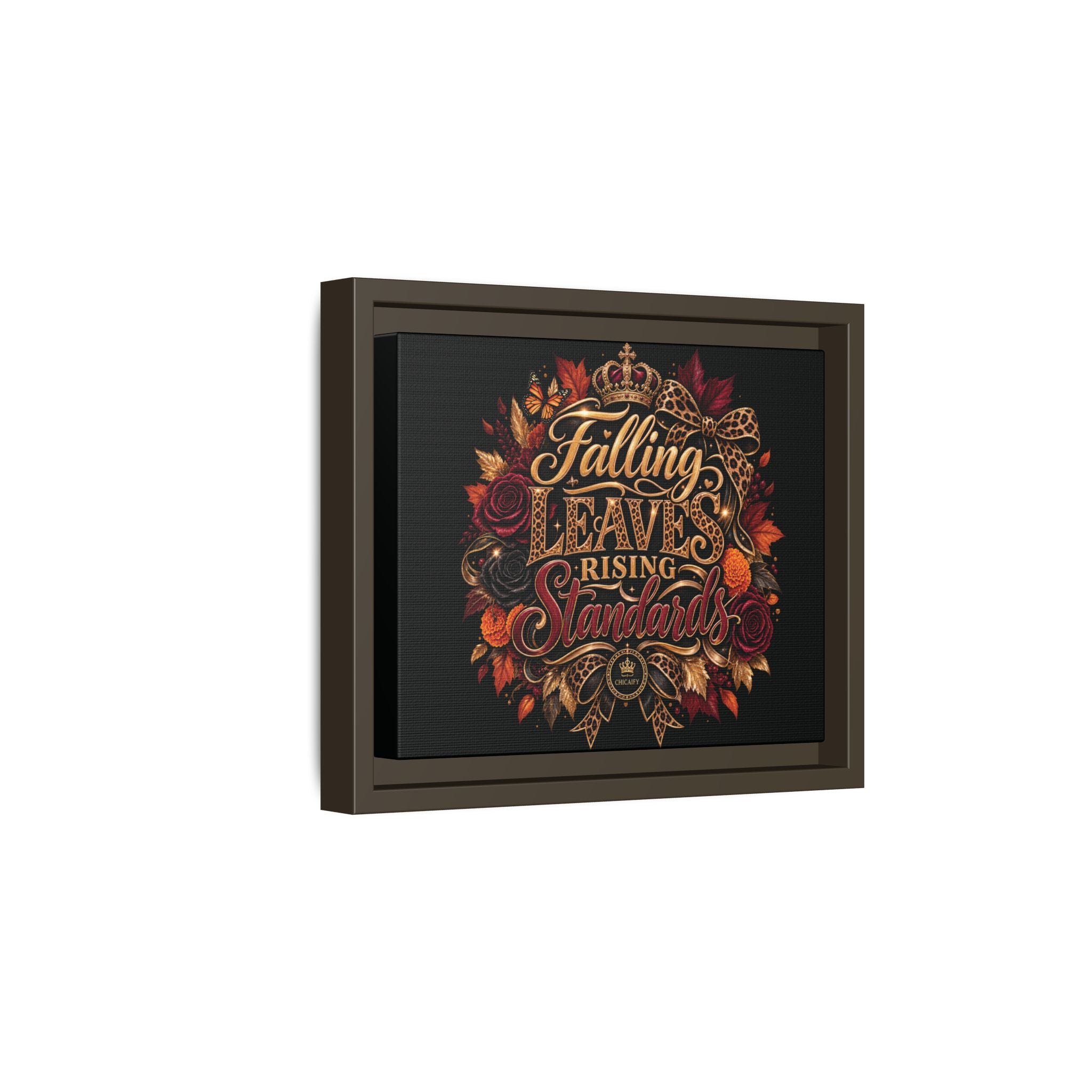 Falling Leaves, Rising Standards | Matte Canvas, Framed (Multi-color)