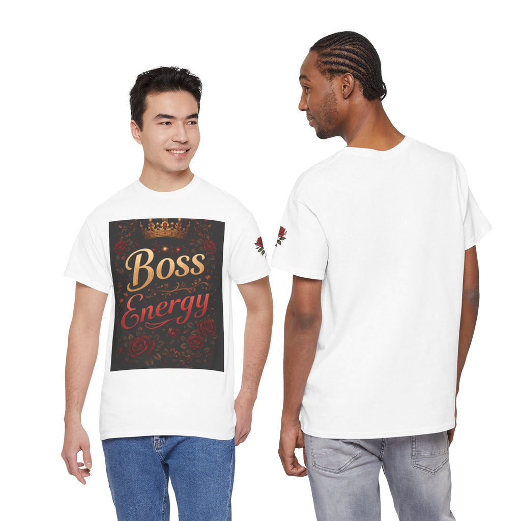 Boss Energy T-Shirt – Floral Crown Graphic Tee for Empowered Women