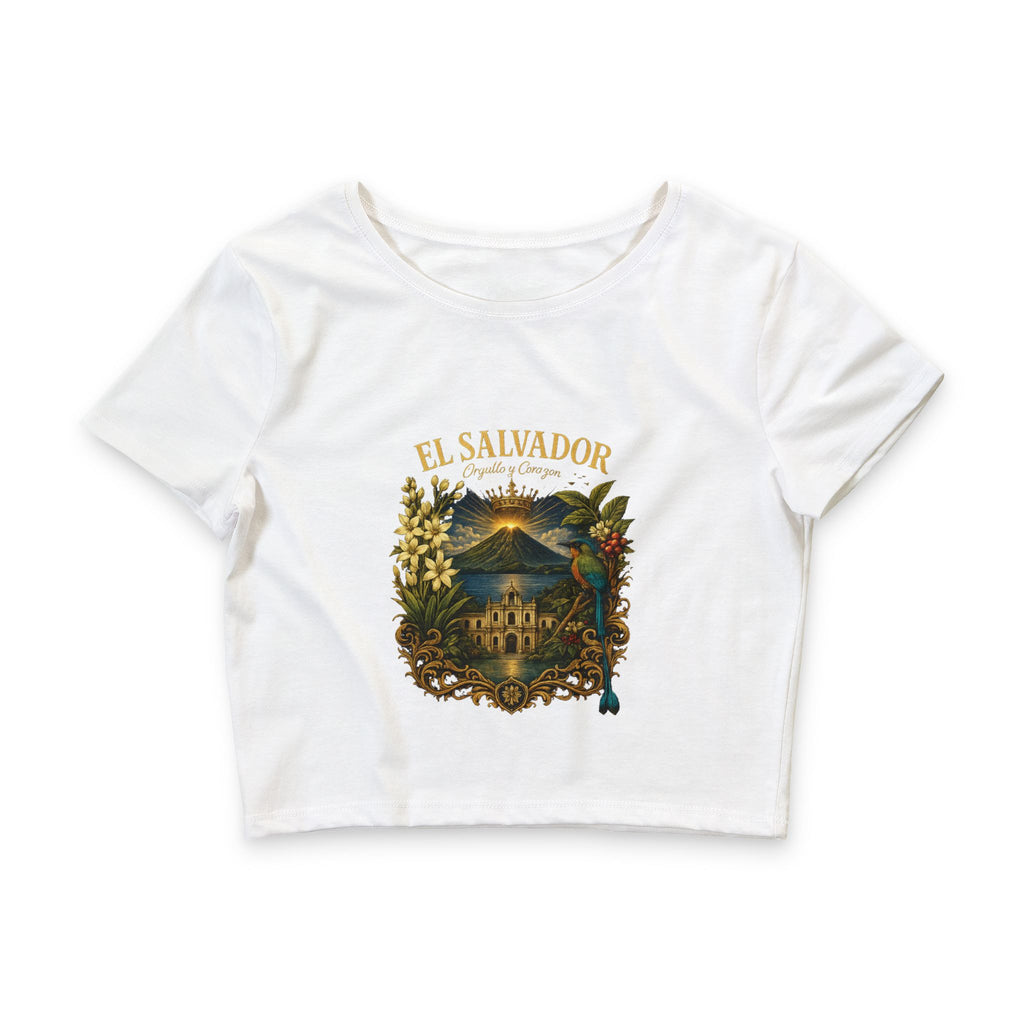 Corazón de Volcanes Crop Tee
