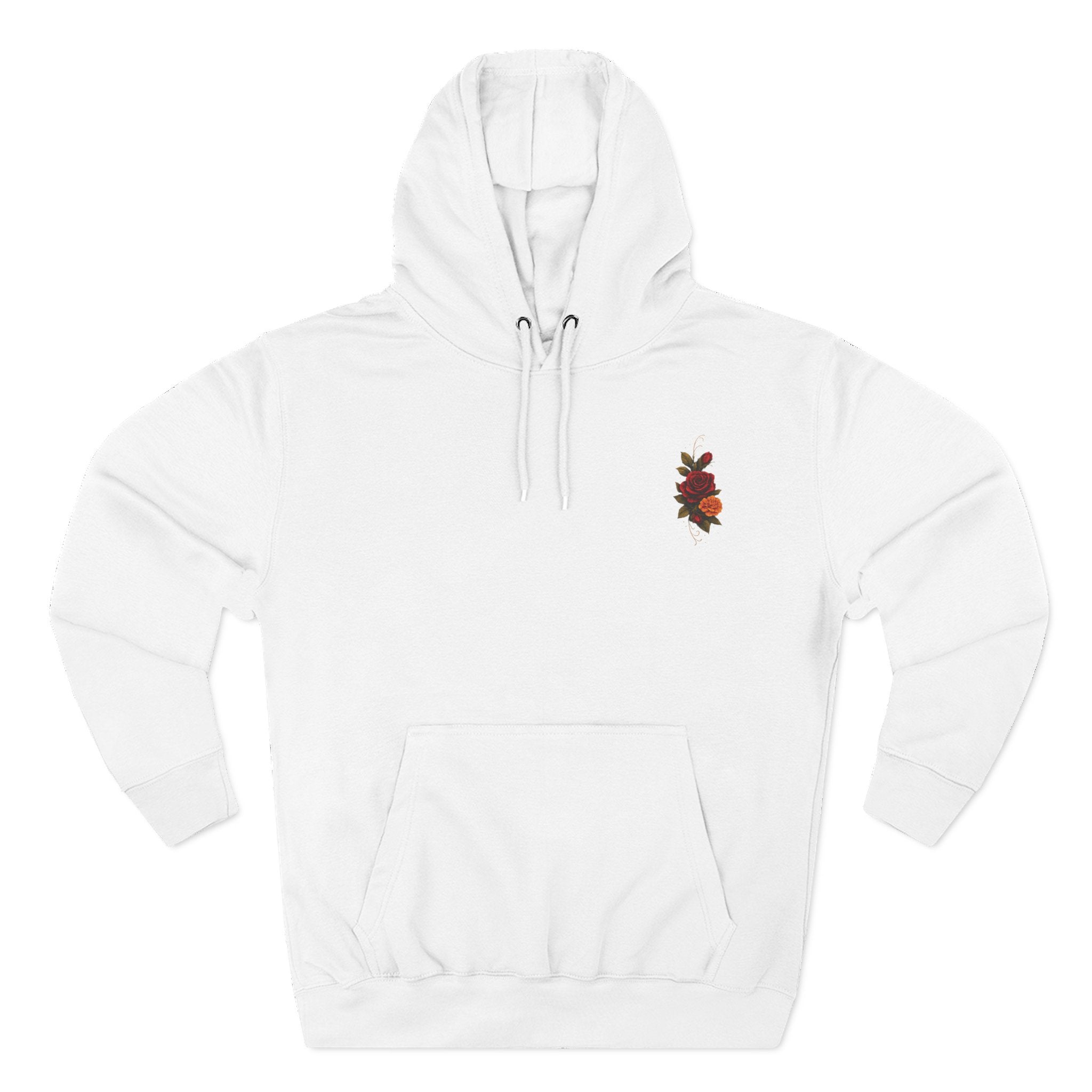 Hoodie — 'Confidentemente Única' Day of the Dead Sugar Skull Floral Hoodie
