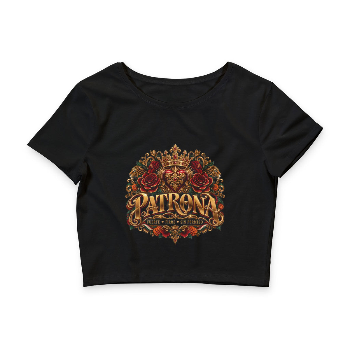 Patrona | Crowned in Power – Chicaify Collection | Women's Crop Tee