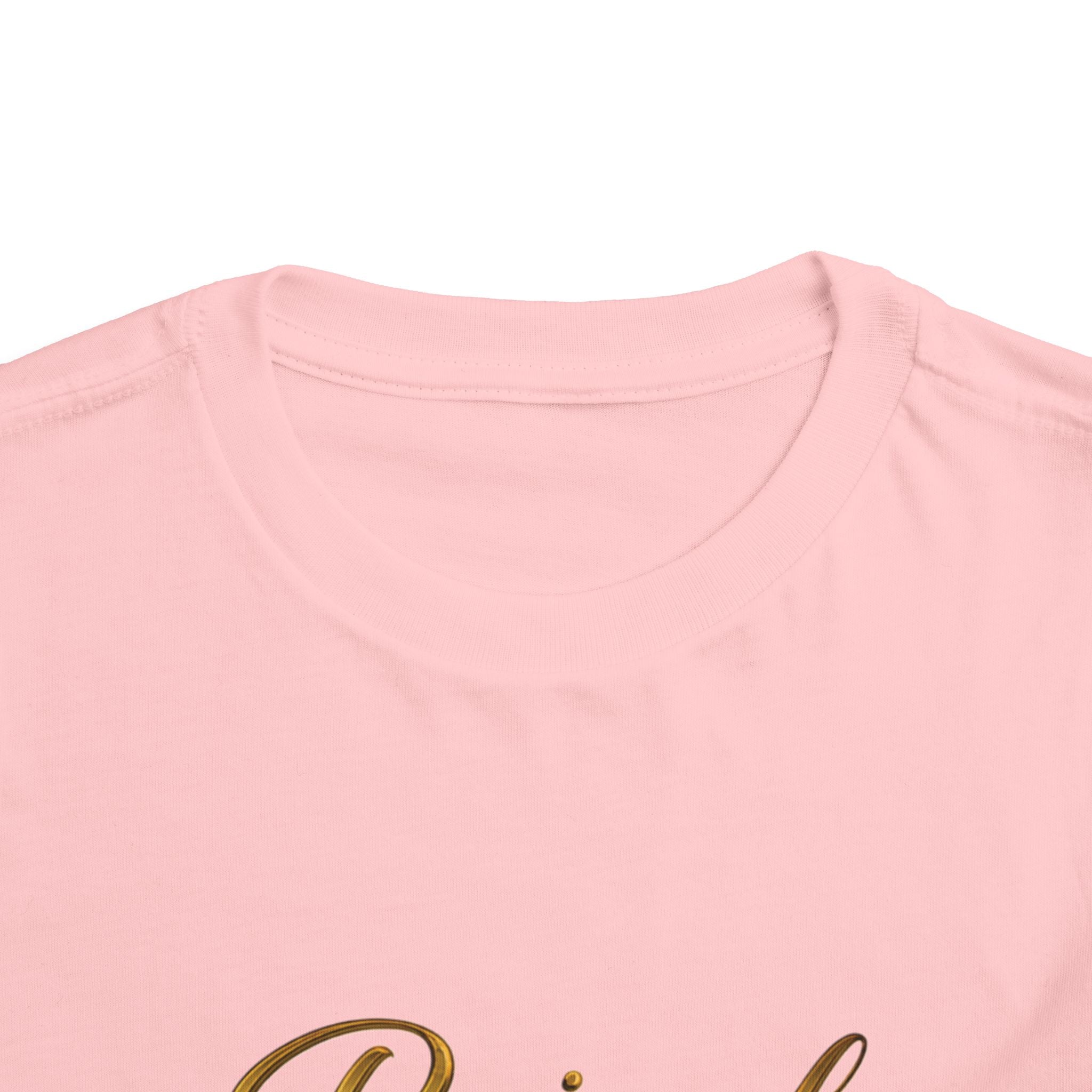 Raised by a Reina Toddler Tee | Gold Script Crown