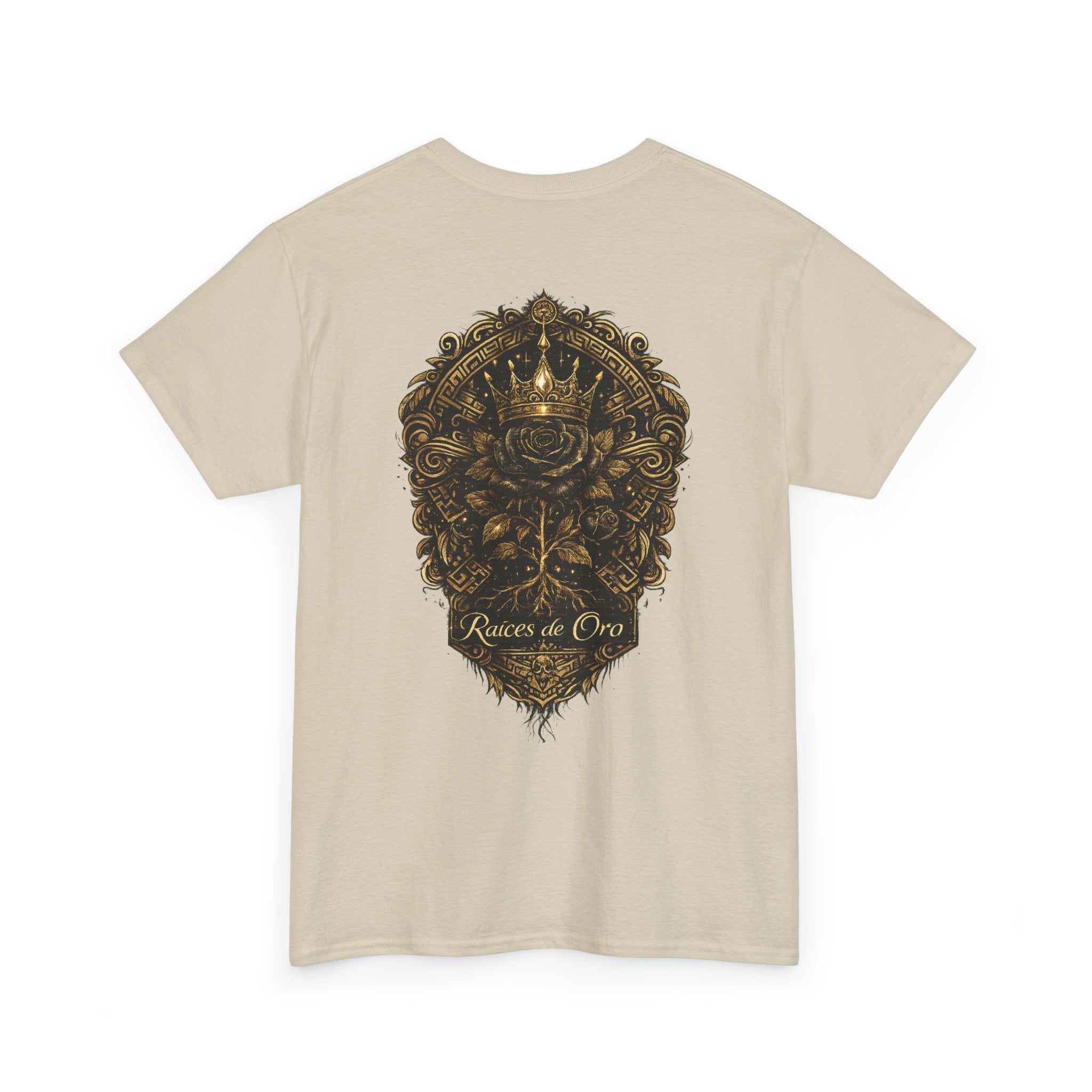 Raices de Oro T-Shirt —Crown Emblem Graphic Tee