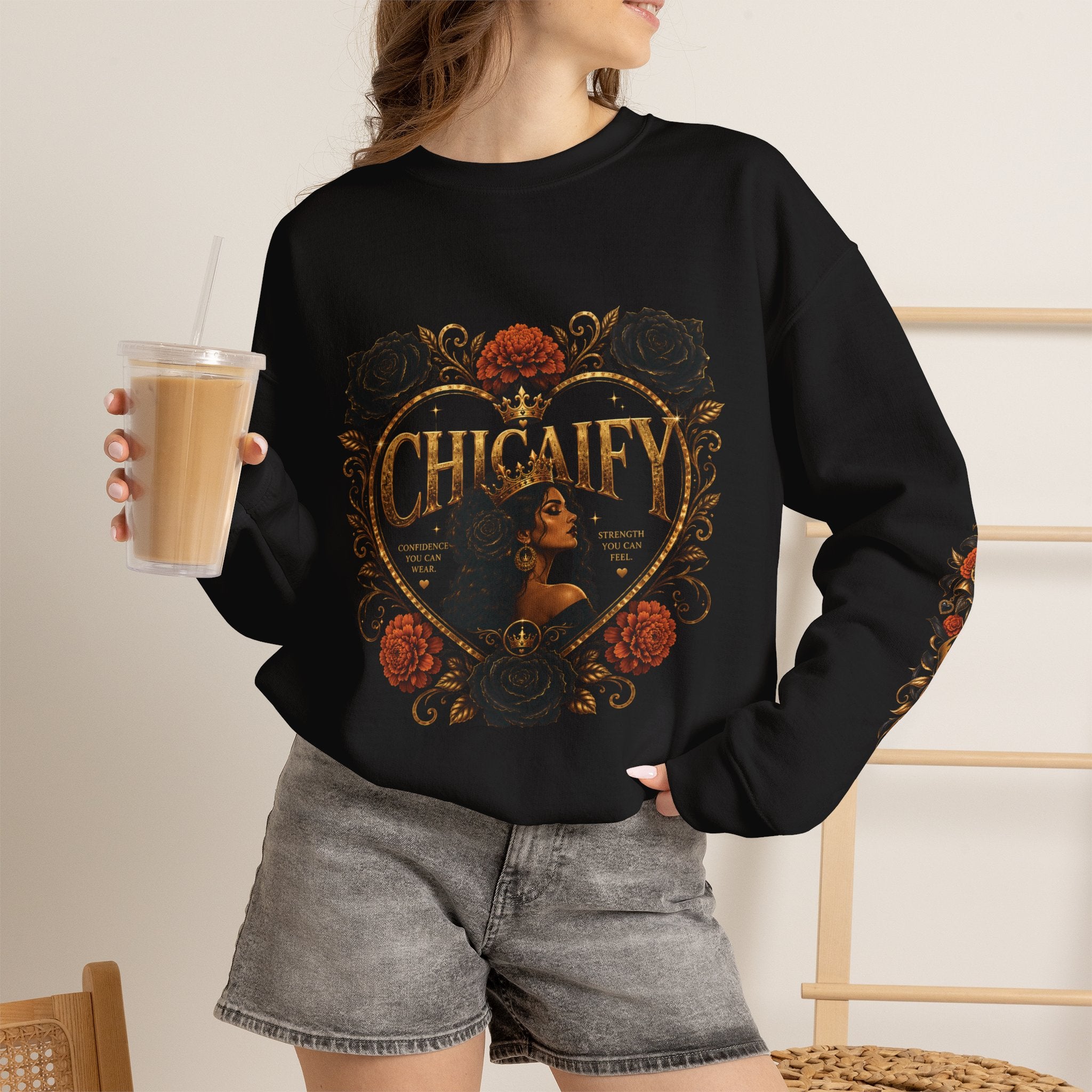Chicaify® Be Bold. Take Up Space. Statement  Crewneck Sweatshirt