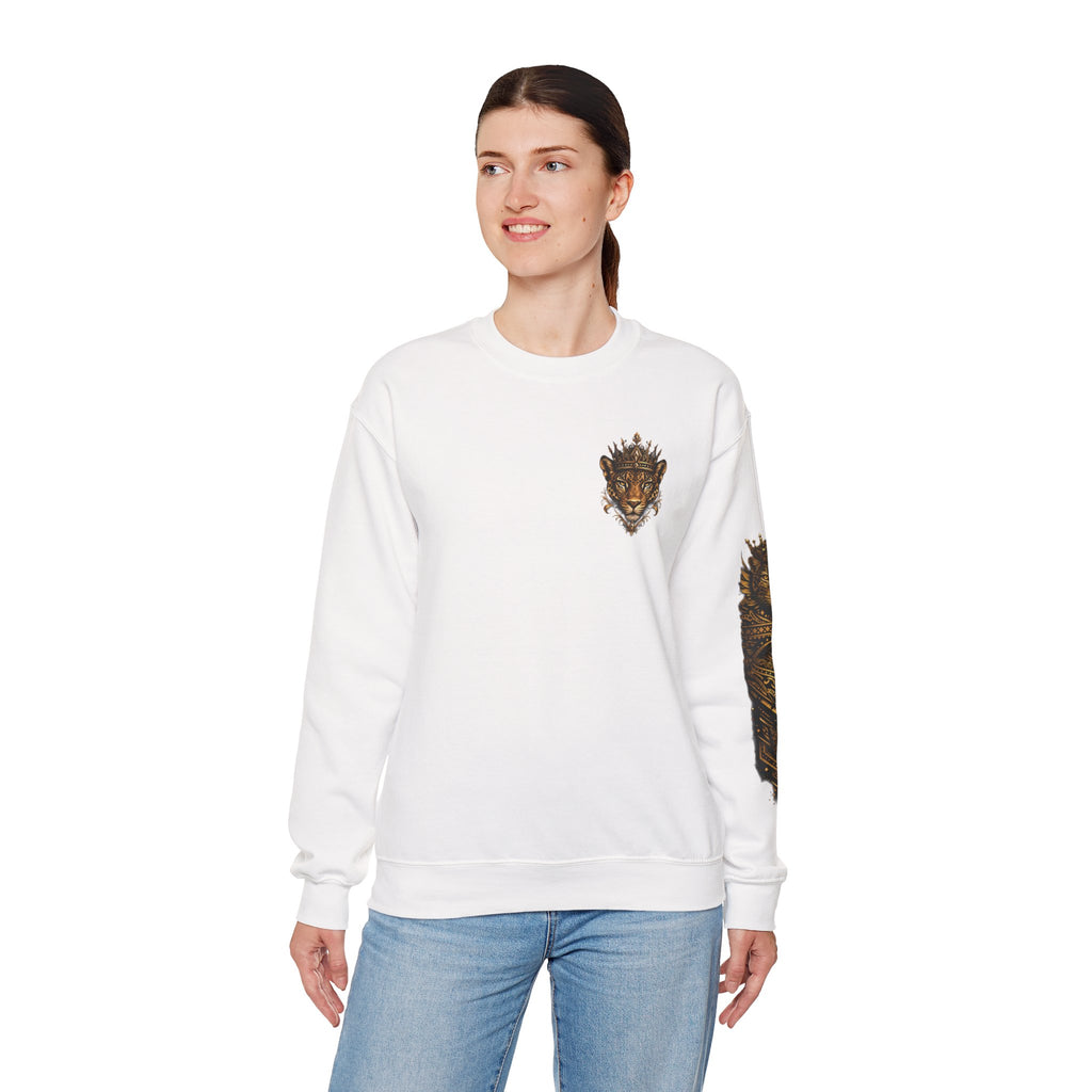 Golden Crowned Jaguar Crewneck Sweatshirt