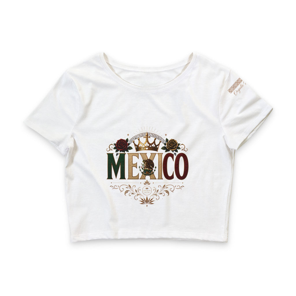Orgullo Mexicano Crop Tee — Women’s Mexico Graphic Crop Top