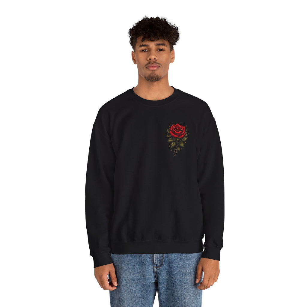 Not Fragile Like a Flower, Fragile Like a Bomb' Rose & Bomb Graphic Sweatshirt