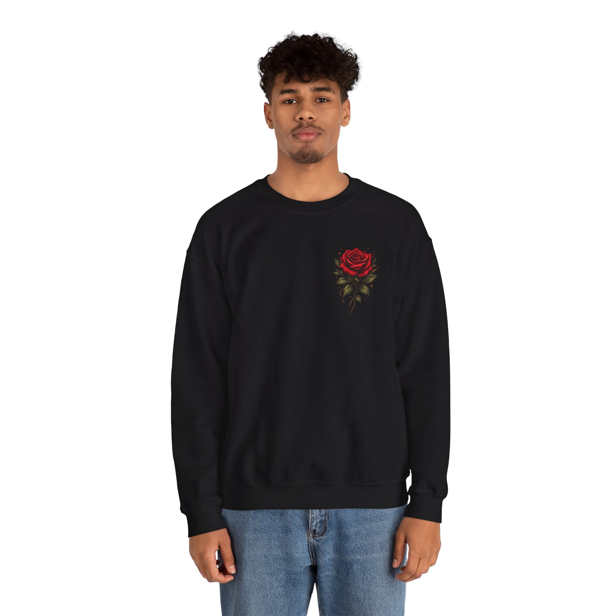 Not Fragile Like a Flower, Fragile Like a Bomb' Rose & Bomb Graphic Sweatshirt