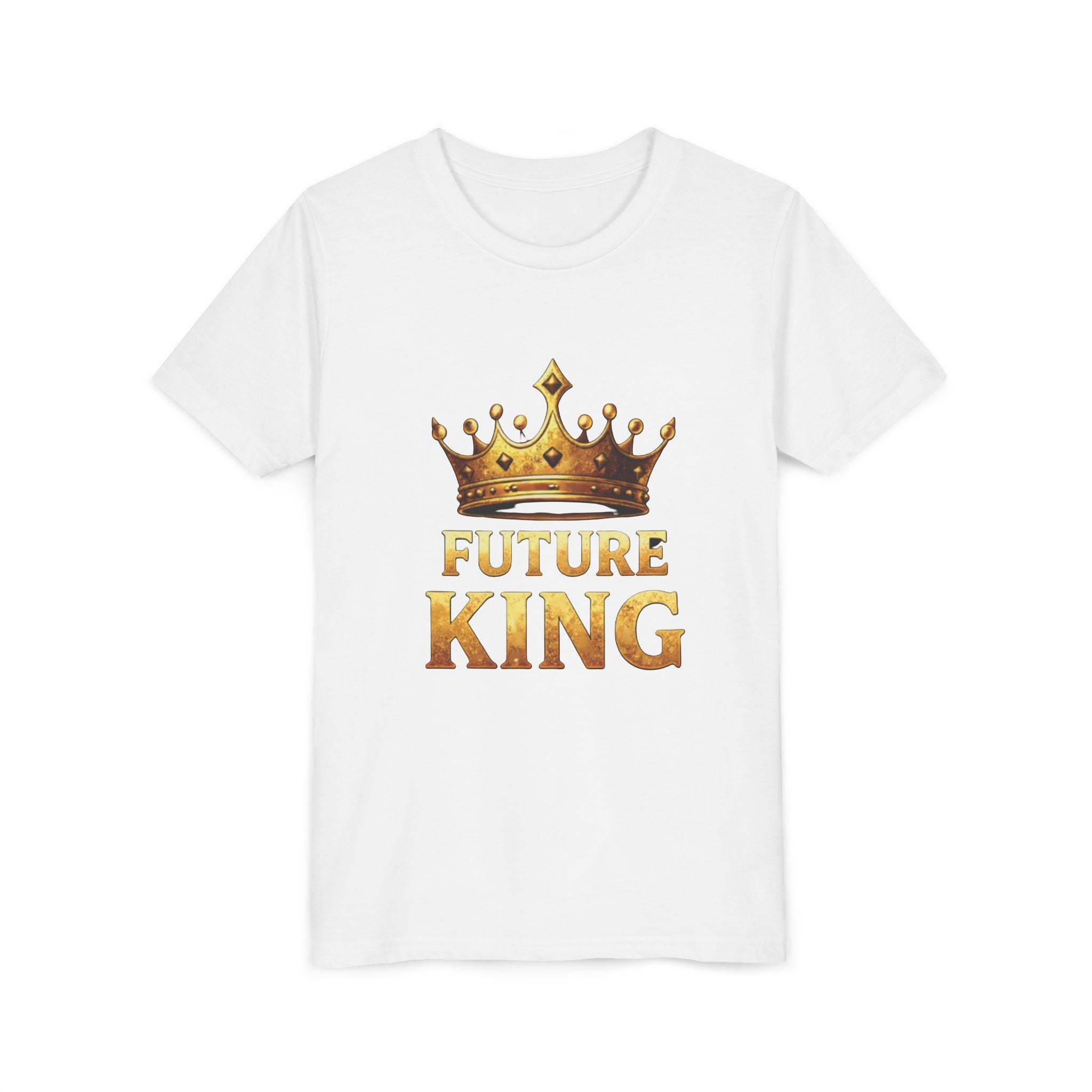 Youth Tee - "Future King" Gold Crown Graphic