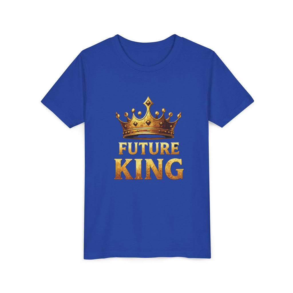 Youth Tee - "Future King" Gold Crown Graphic