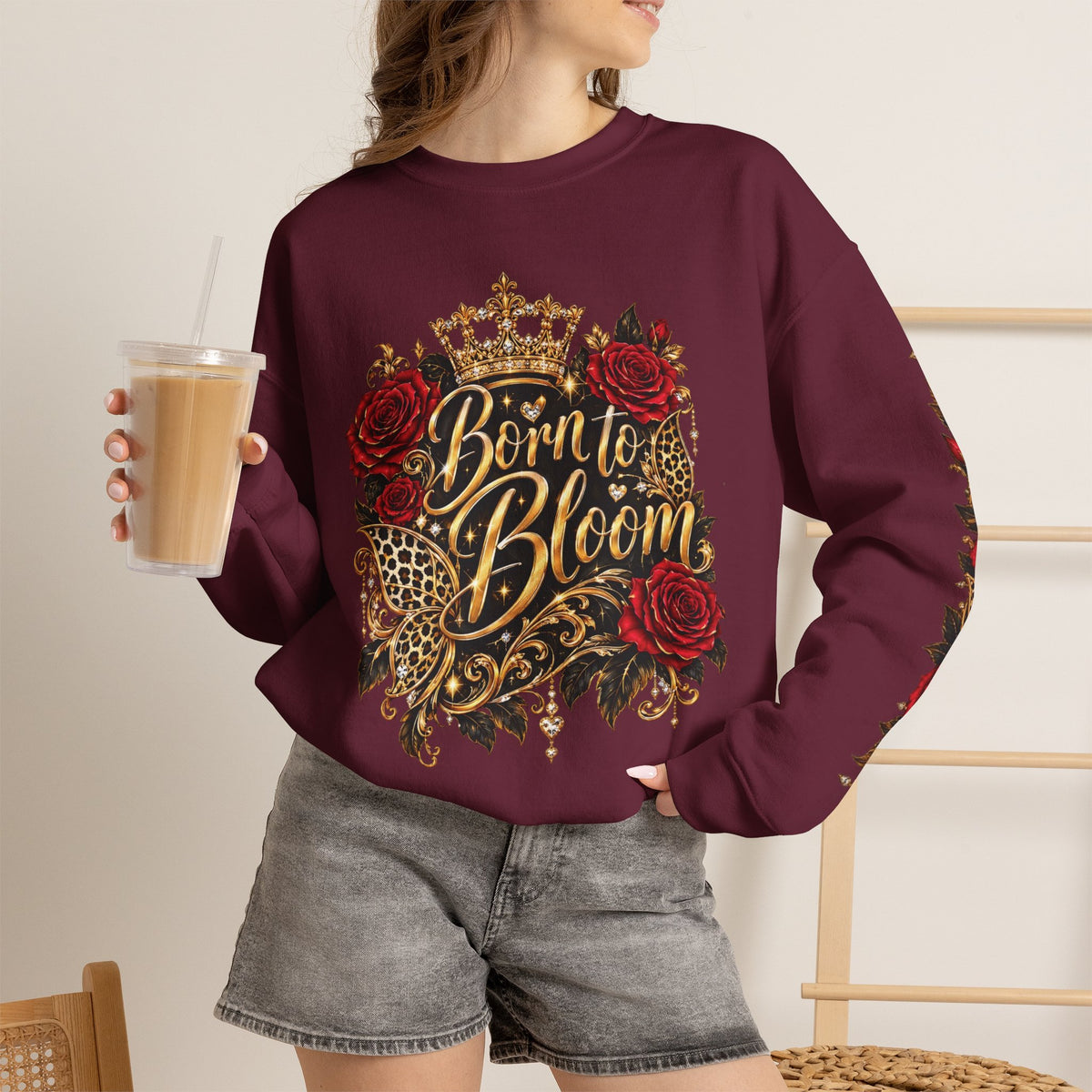 Born to Bloom – Reimagined Edition | Unisex Heavy Blend™ Crewneck Sweatshirt
