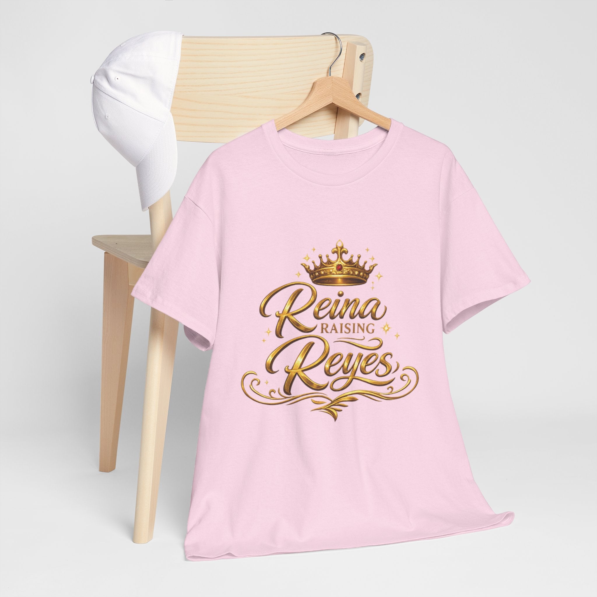 Reina Raising Reyes T-Shirt — Gold Crown Family Name Tee