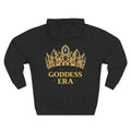 Goddess Era Hoodie — Gold Crown Chest & Back Graphic