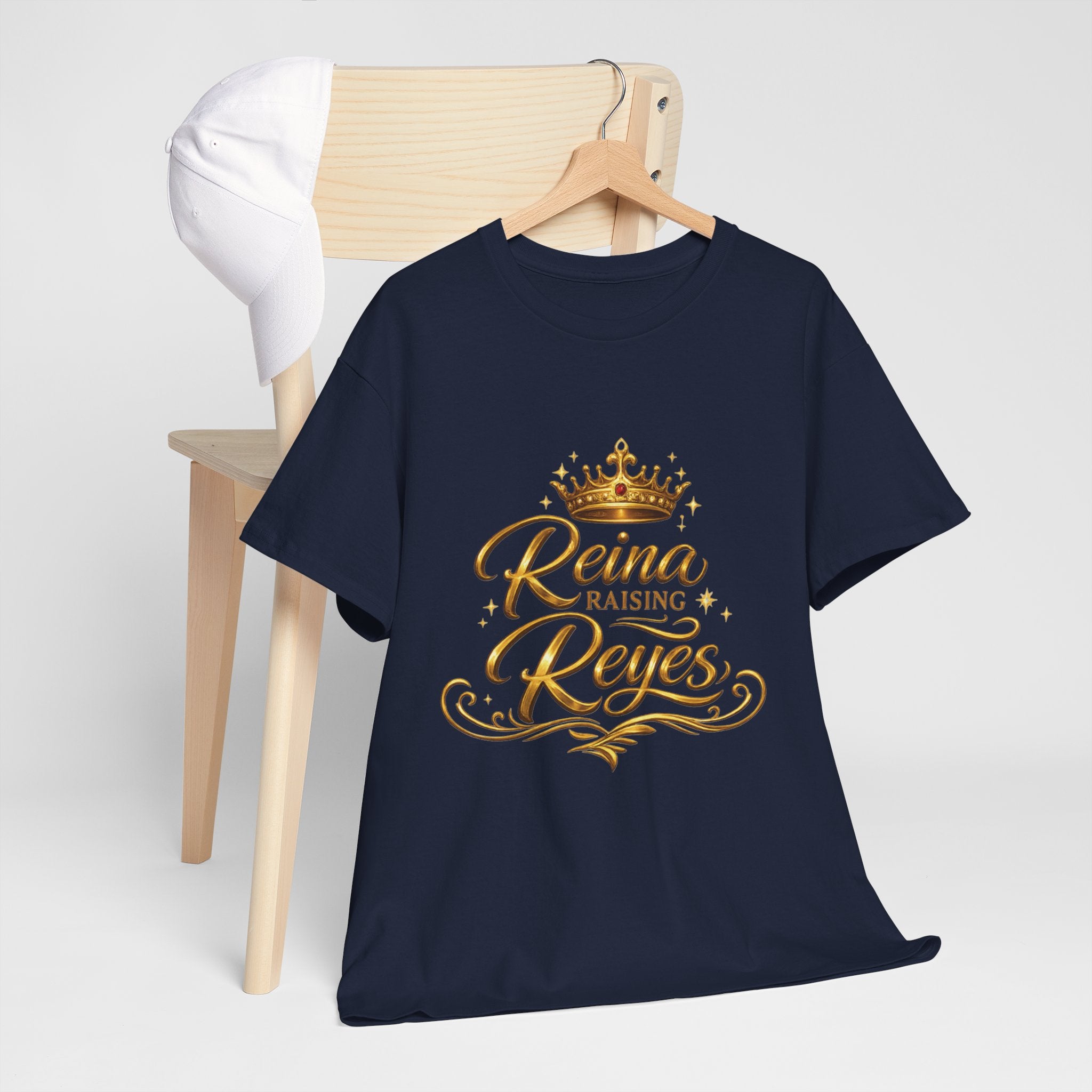 Reina Raising Reyes T-Shirt — Gold Crown Family Name Tee