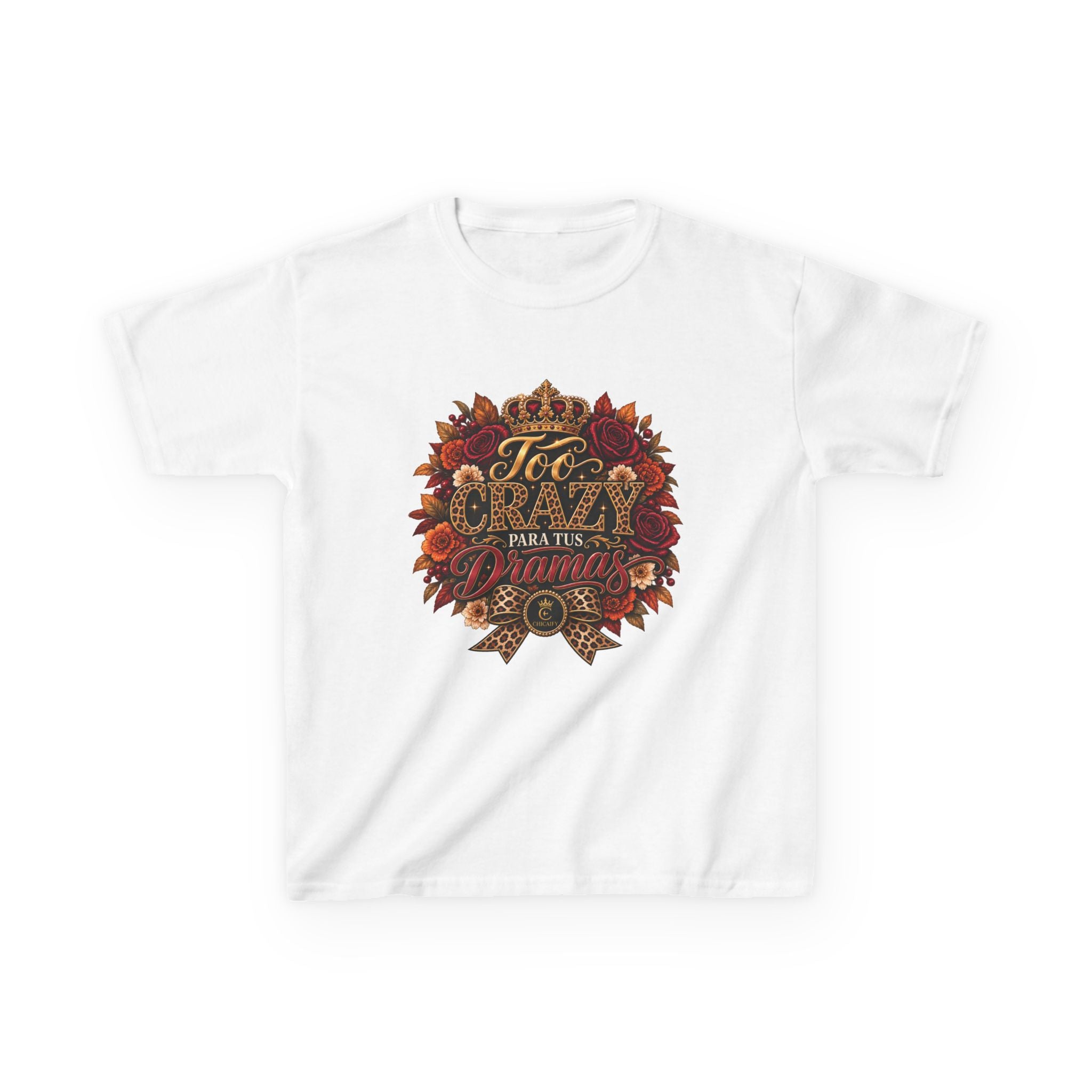 Too Crazy Para Tus Dramas – Jaguar Edition | Kids Heavy Cotton™ Tee