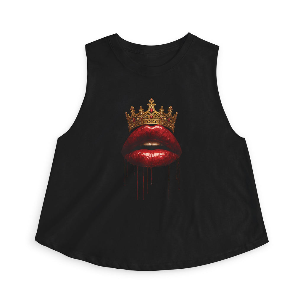 Crowned Lips Graphic Crop Top