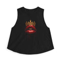 Crowned Lips Graphic Crop Top