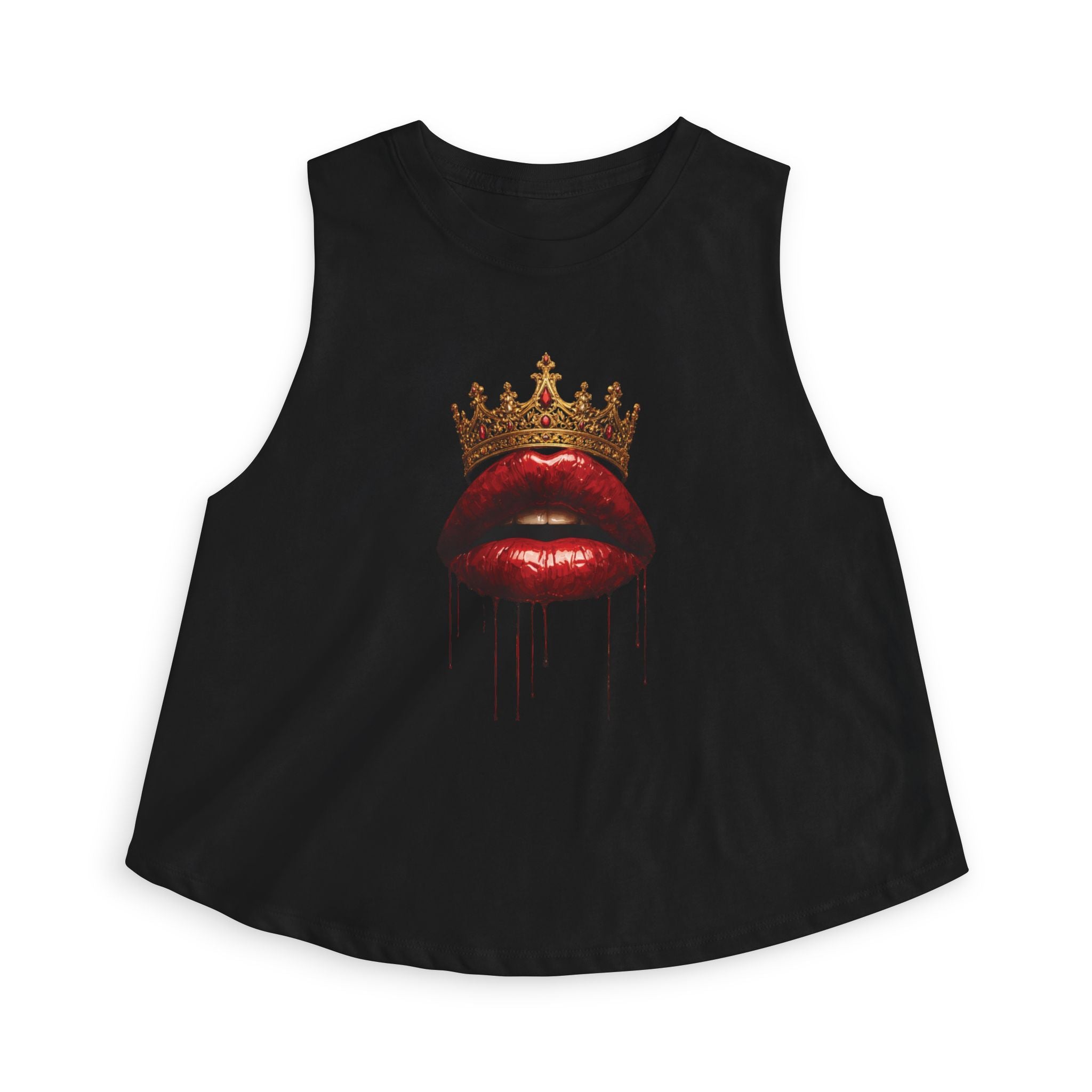 Crowned Lips Graphic Crop Top