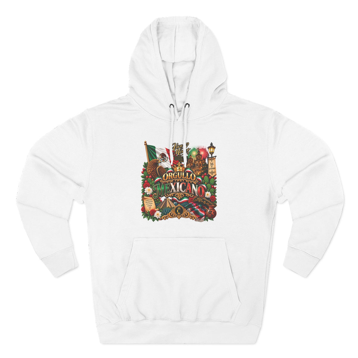 Orgullo Mexicano — Mexican Independence Day Edition | Three-Panel Fleece Hoodie