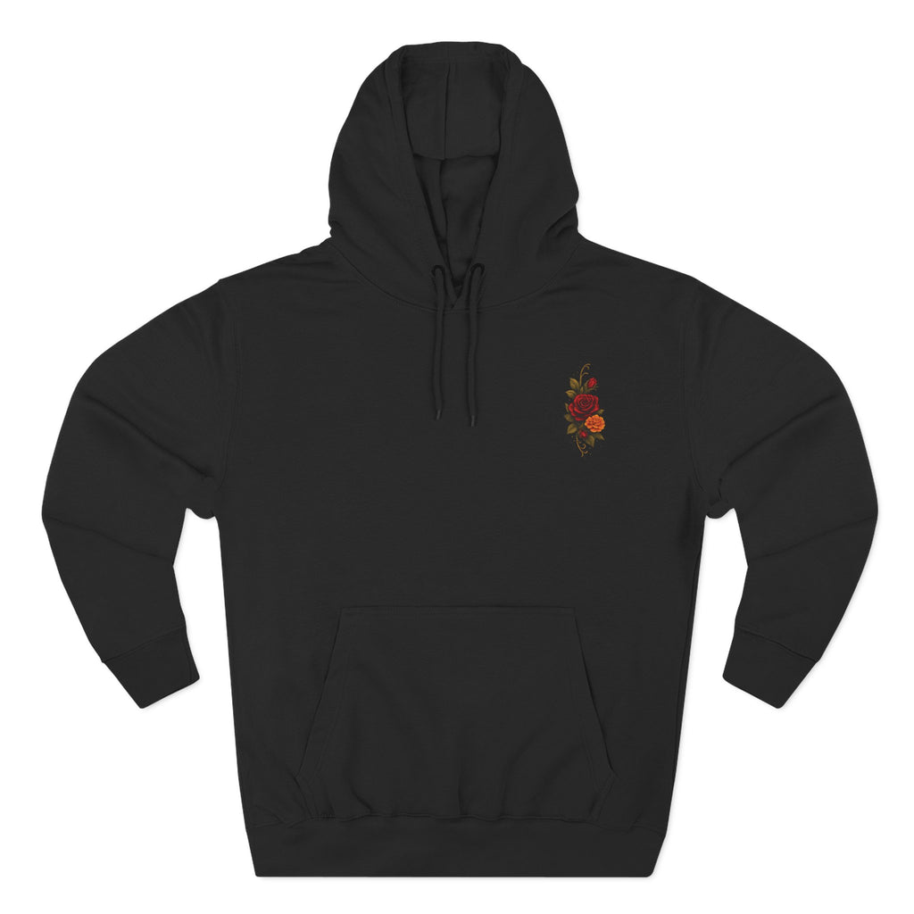 Hoodie — 'Confidentemente Única' Day of the Dead Sugar Skull Floral Hoodie