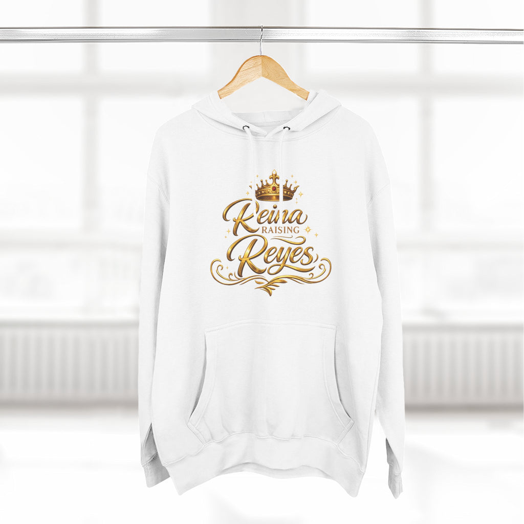 Reina Raising Reyes Hoodie — Gold Crown Family Name Pullover