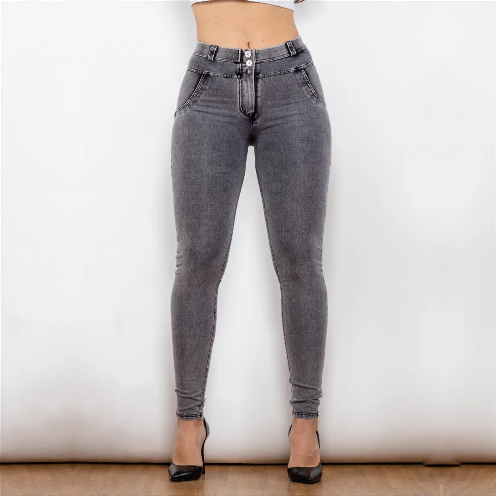 Shascullfites Melody Lifting Jeggings Butt Lift Jeans Denim Push Up Jeans Women's Pants Female Clothing Streetwear