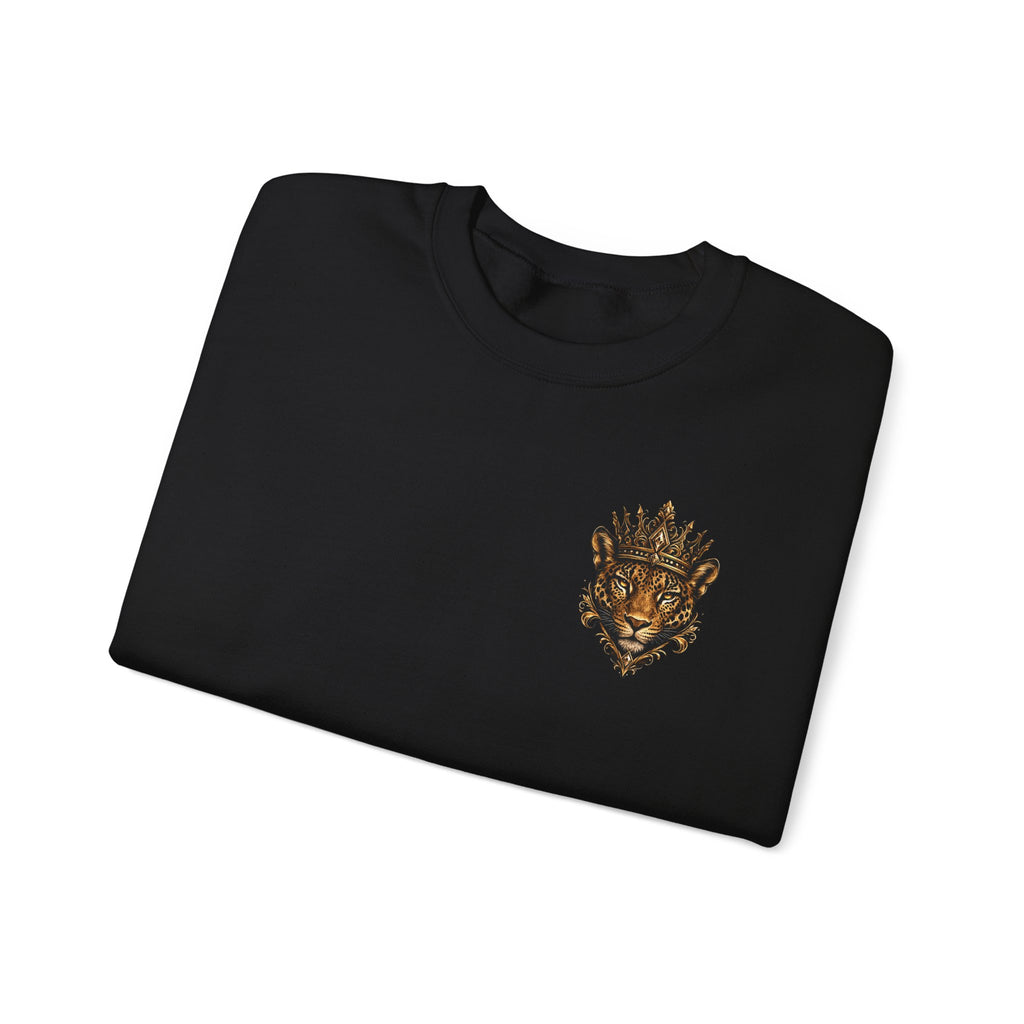 Golden Crowned Jaguar Crewneck Sweatshirt
