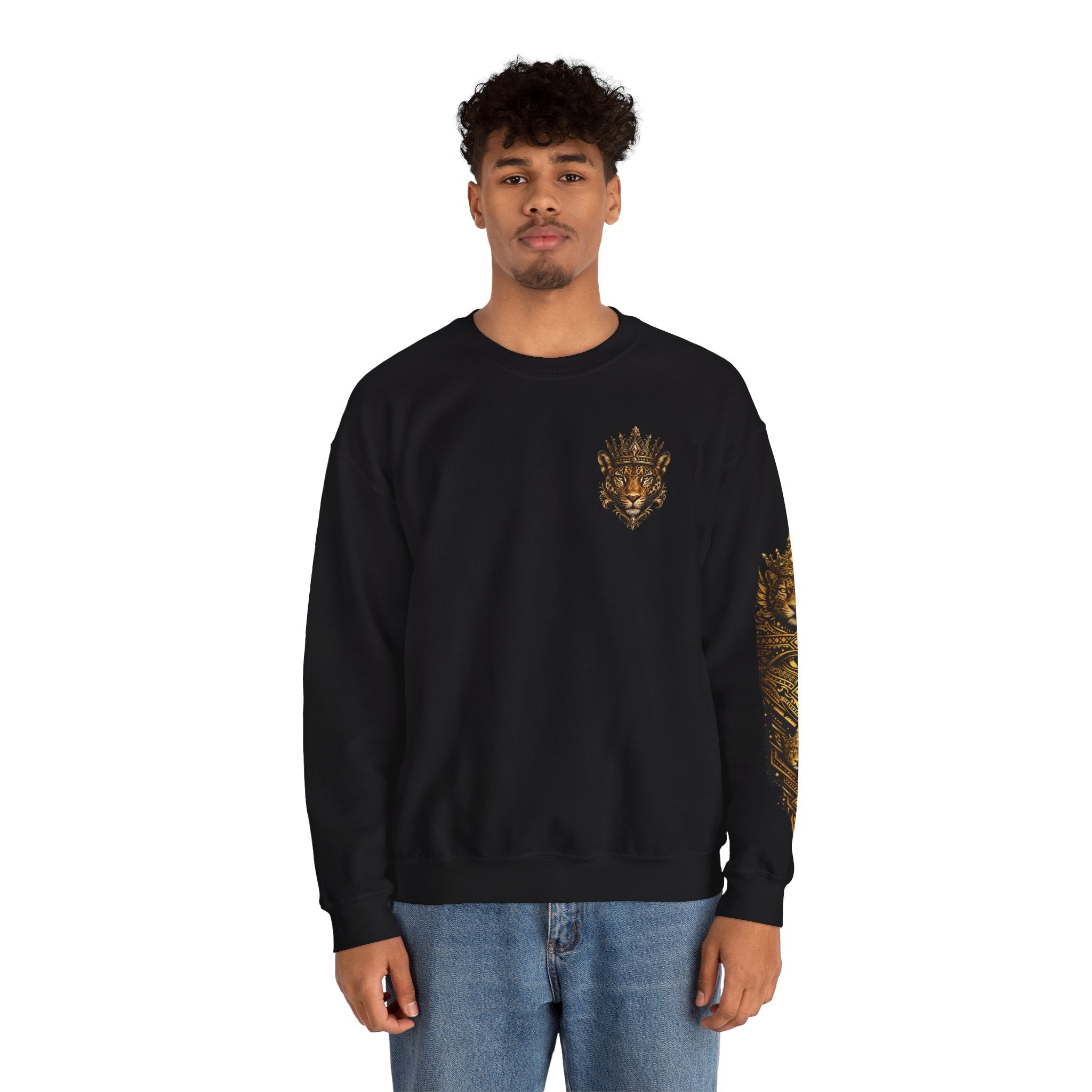Reina Salvaje – Jaguar Queen Crewneck Sweatshirt – "Reina Salvaje" Graphic