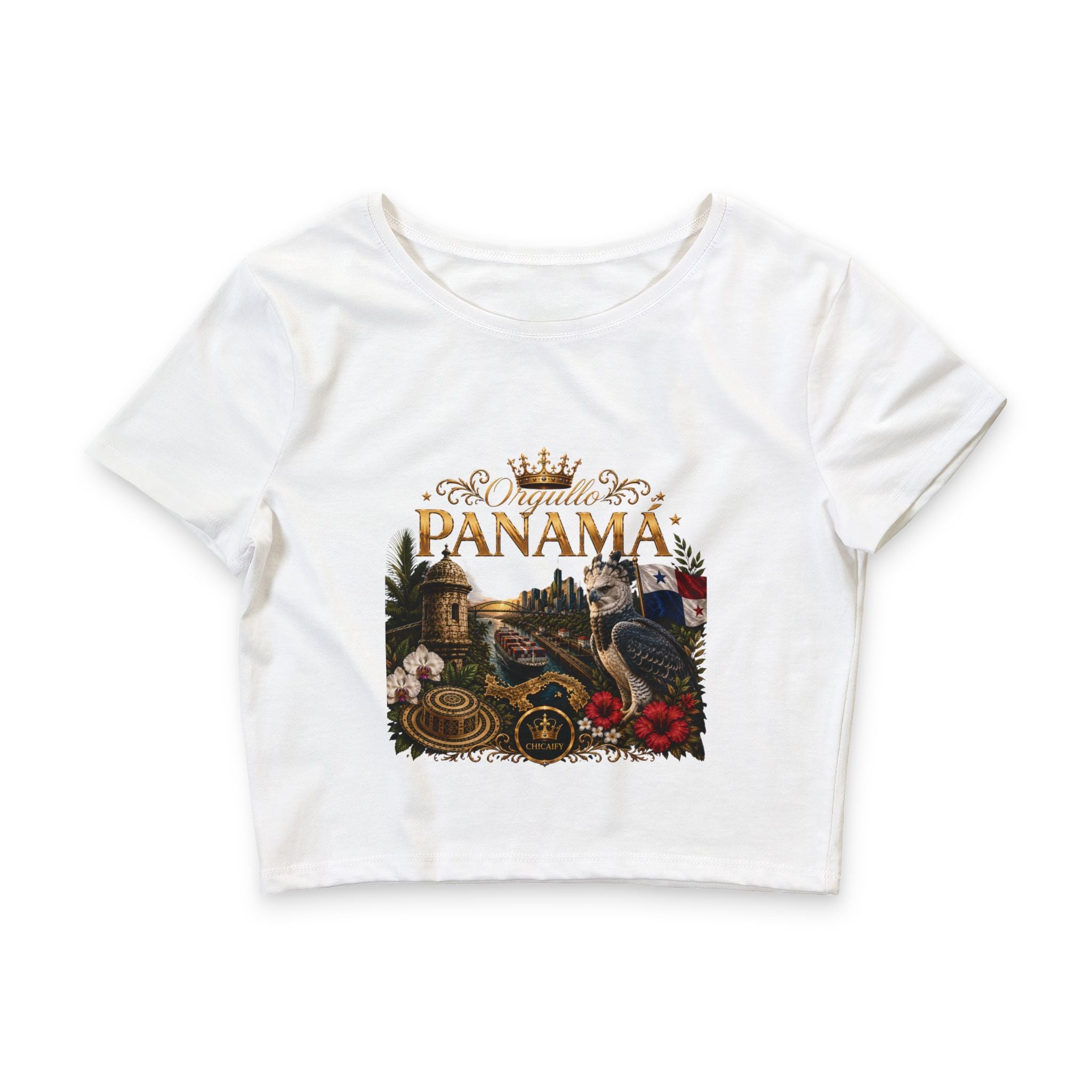 Orgullo Panamá — Raíces Unidas | Crop Tee
