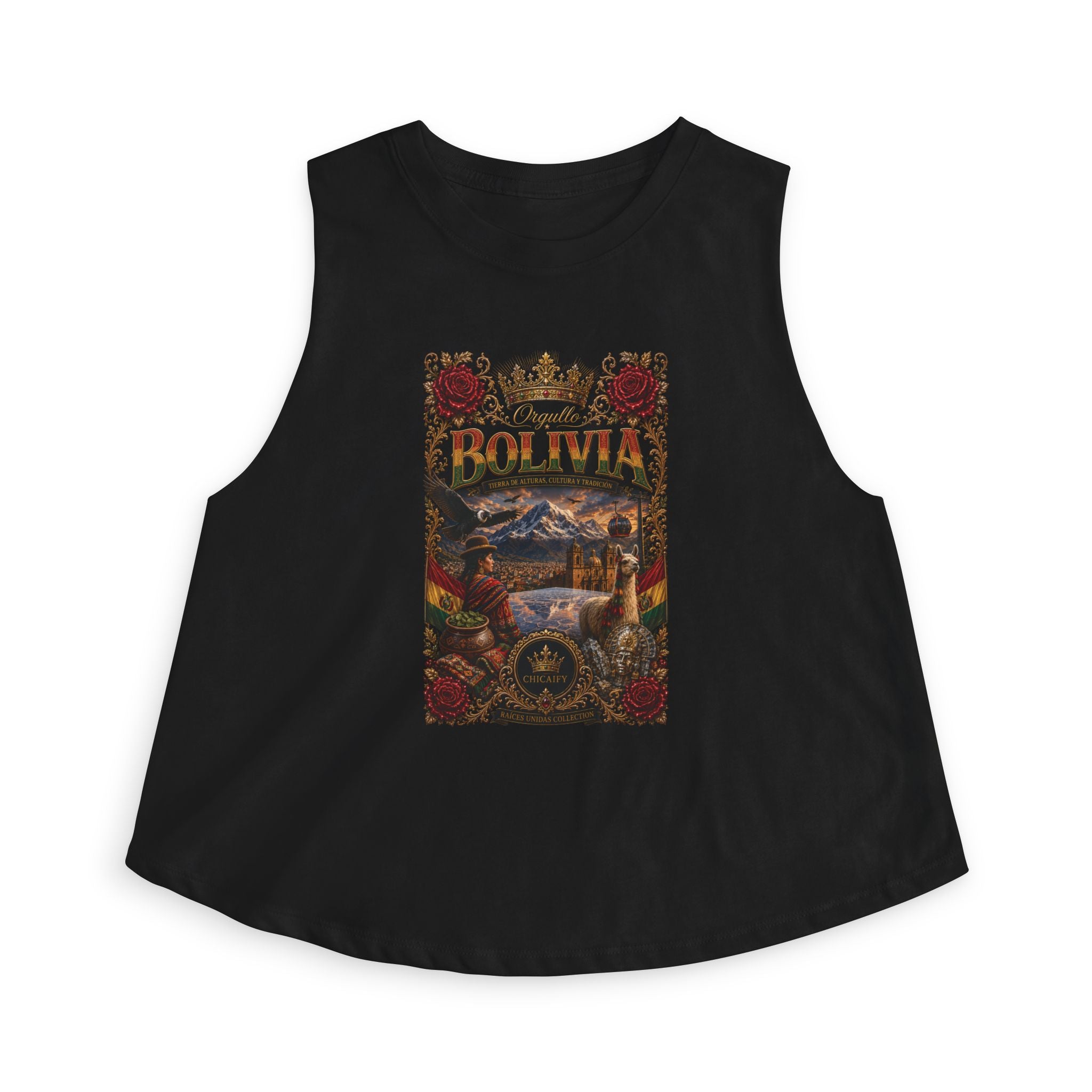 Raíces Unidas — Orgullo Bolivia Women's Crop Top