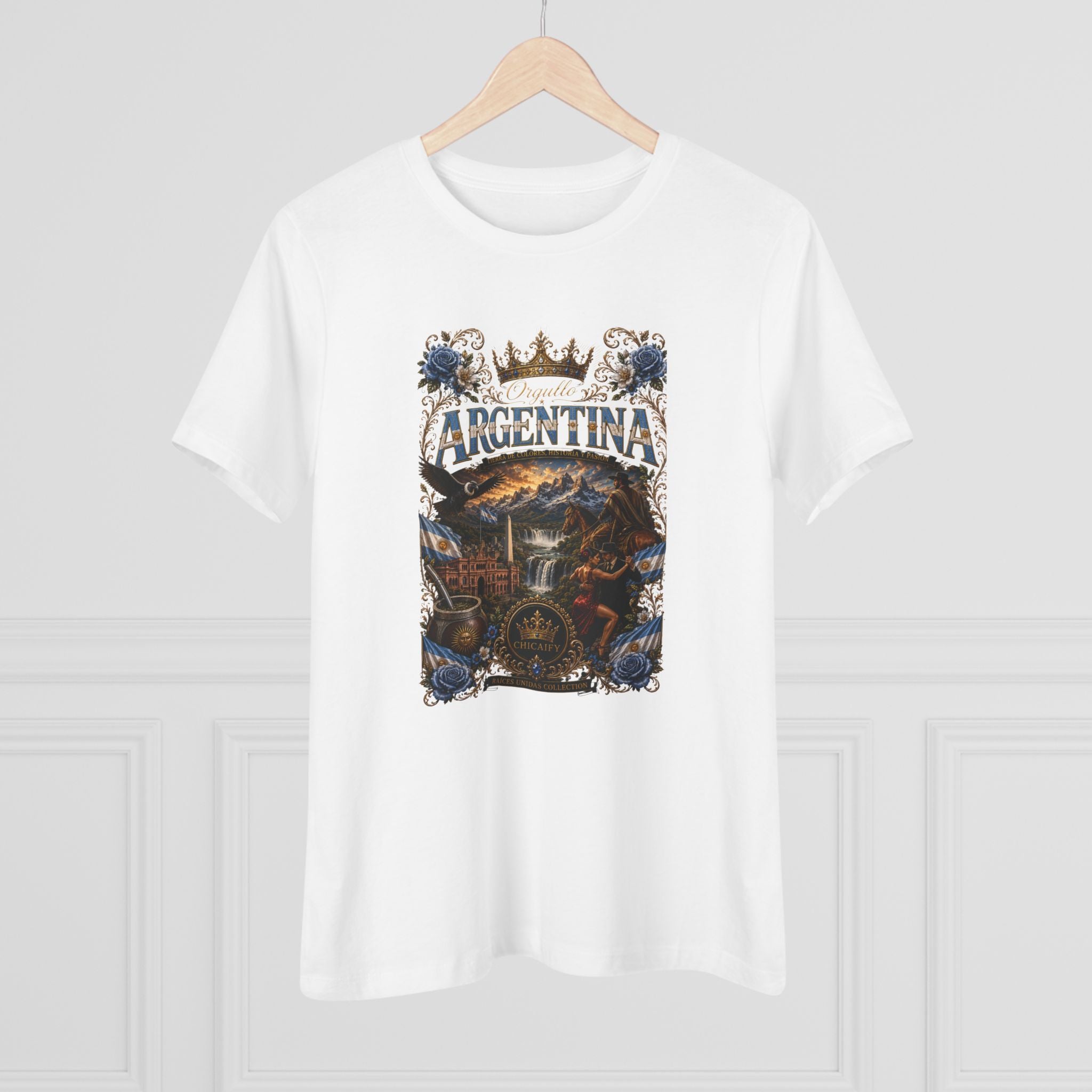 Women's Cotton Tee | Raíces Unidas — Orgullo Argentina