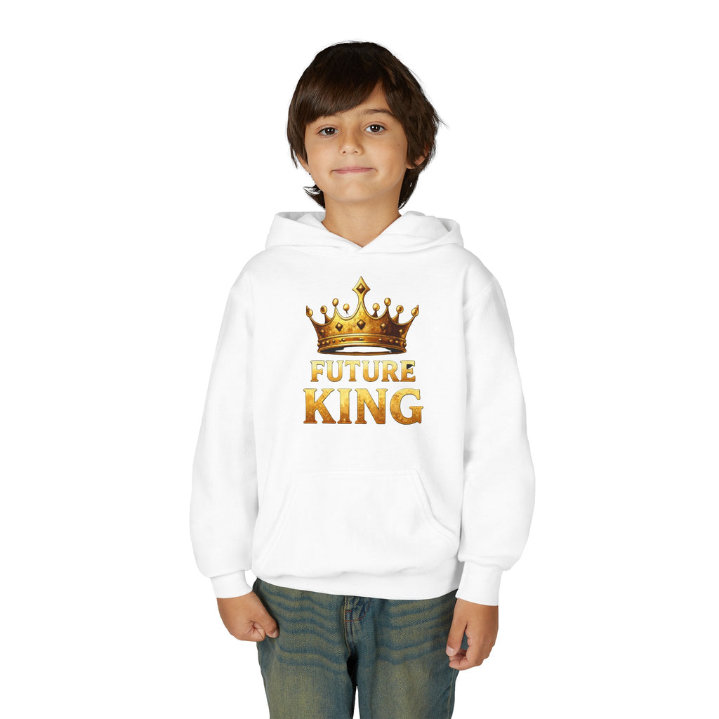Youth Hoodie - "Future King" Gold Crown Graphic