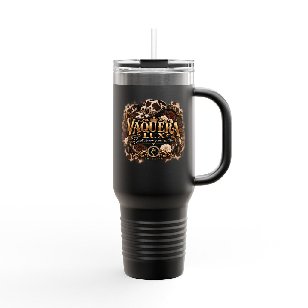 IVaquera Lux – Bonita, Brava y Bien Vestida | nsulated Travel Mug, 40oz