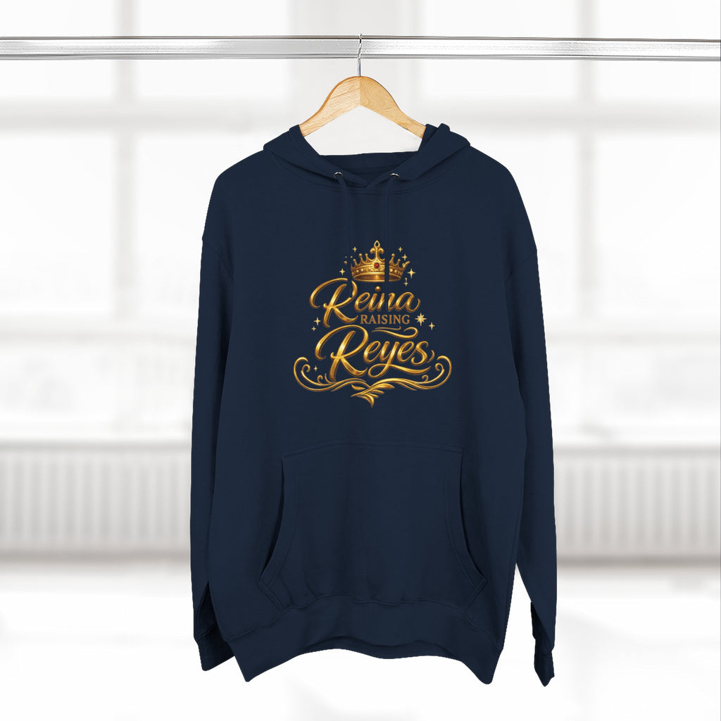 Reina Raising Reyes Hoodie | Crown Script Family Name Design