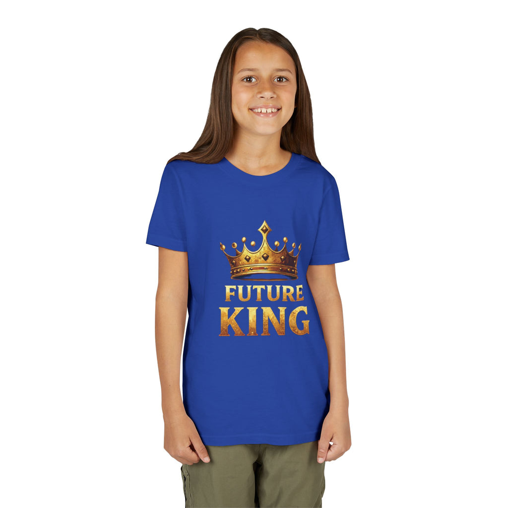 Youth Tee - "Future King" Gold Crown Graphic