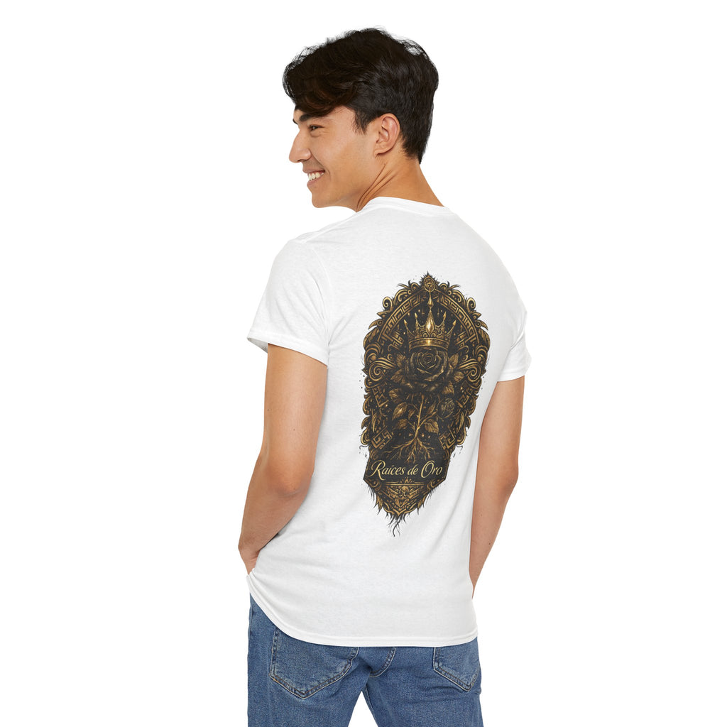 Raices de Oro T-Shirt —Crown Emblem Graphic Tee