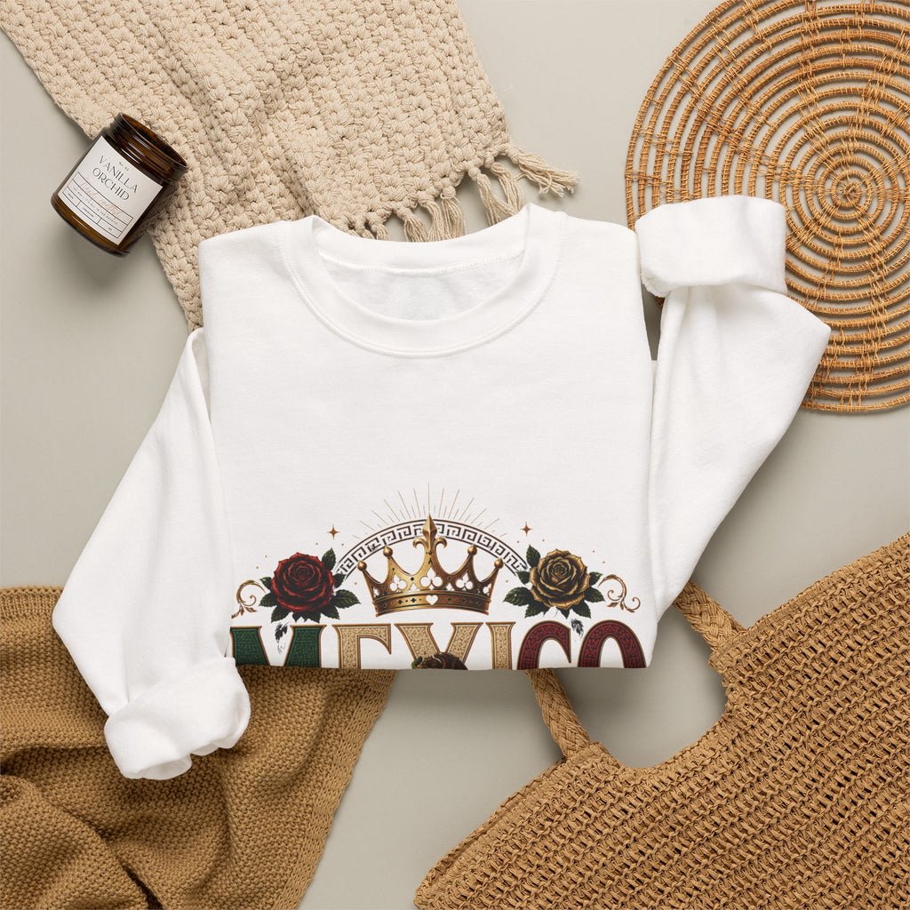 Orgullo Mexicano Crewneck Sweatshirt - Viva México Graphic Pullover