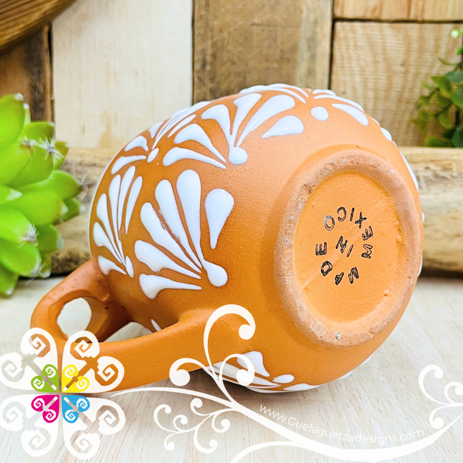 Natural with White Clay Mug with Spoon - Taza Espiga con Cuchara
